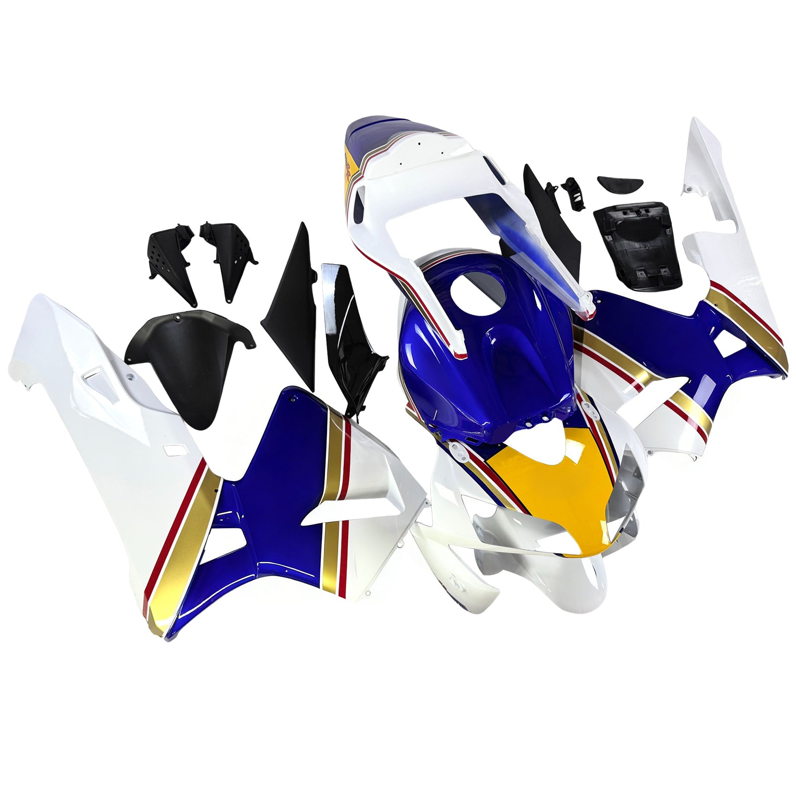 2003-2004 CBR600RR Bodywork Wining Blue Abs Vstrekované formované plasty sada generických