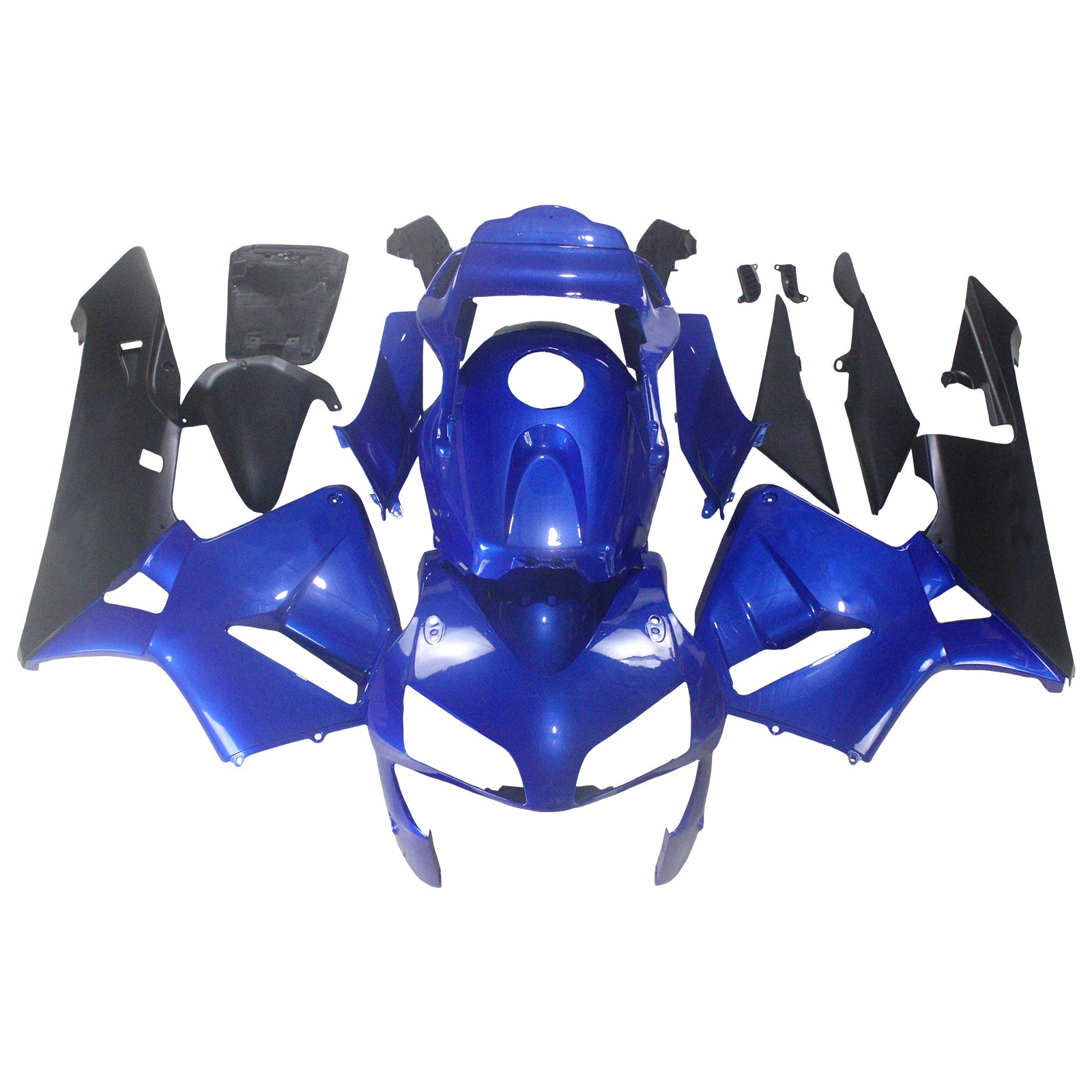 2003-2004 Honda CBR 600 RR Blauw & Zwart CBR Racing stroomlijnkappen Generiek