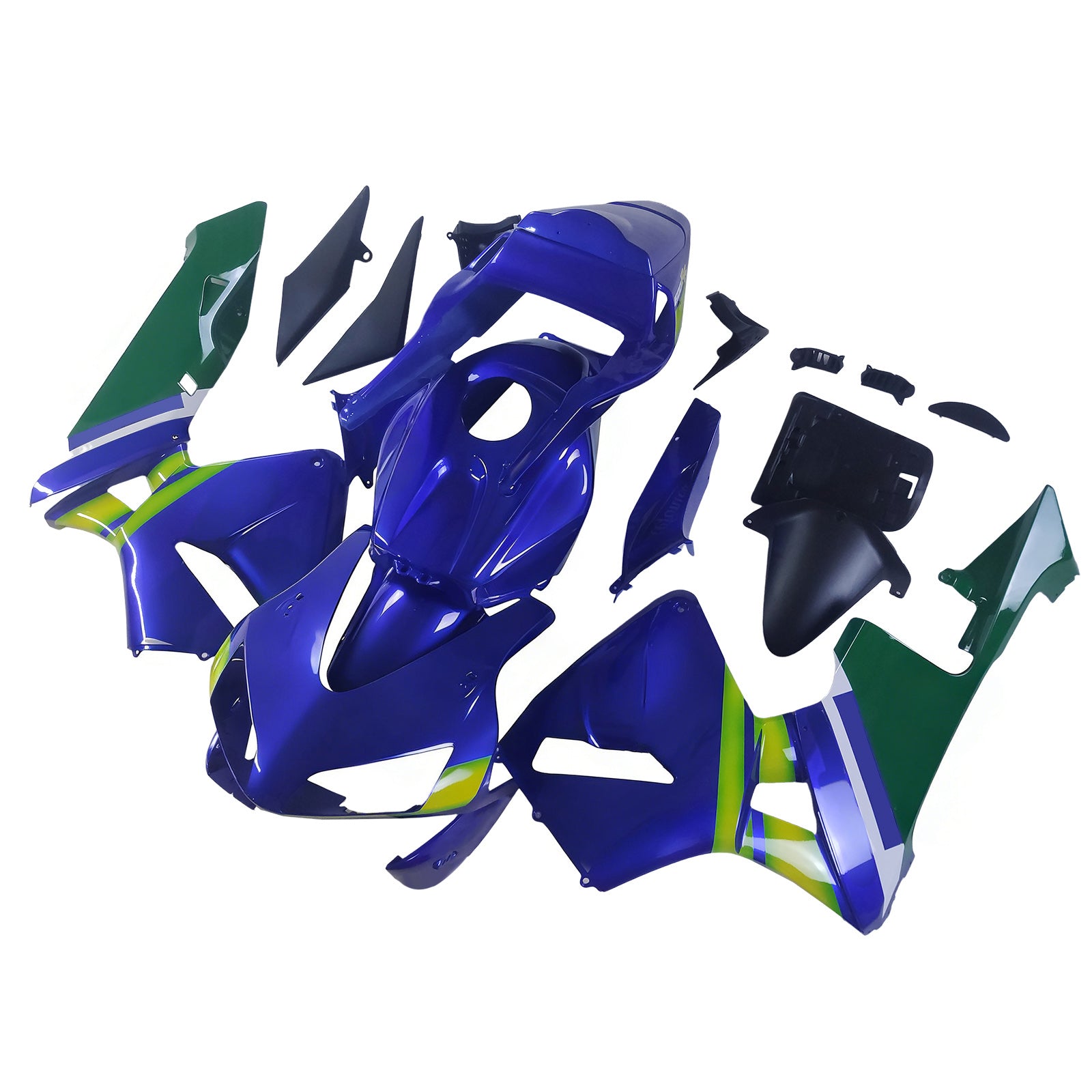 Carenados 2003-2004 Honda CBR 600 RR Azul & Movistar Racing Verde Genérico
