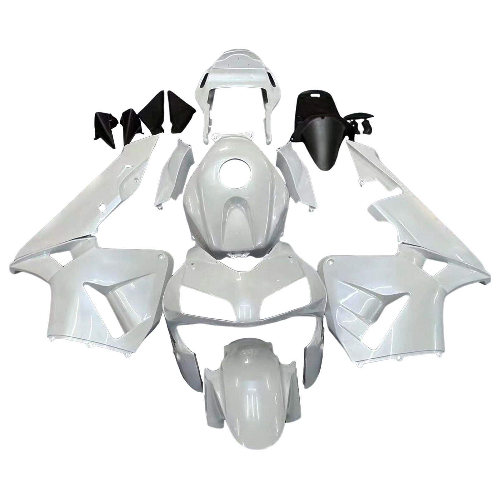 Stroomlijnkappen 2003-2004 Honda CBR 600 RR Metallic Wit Honda Racing Generic