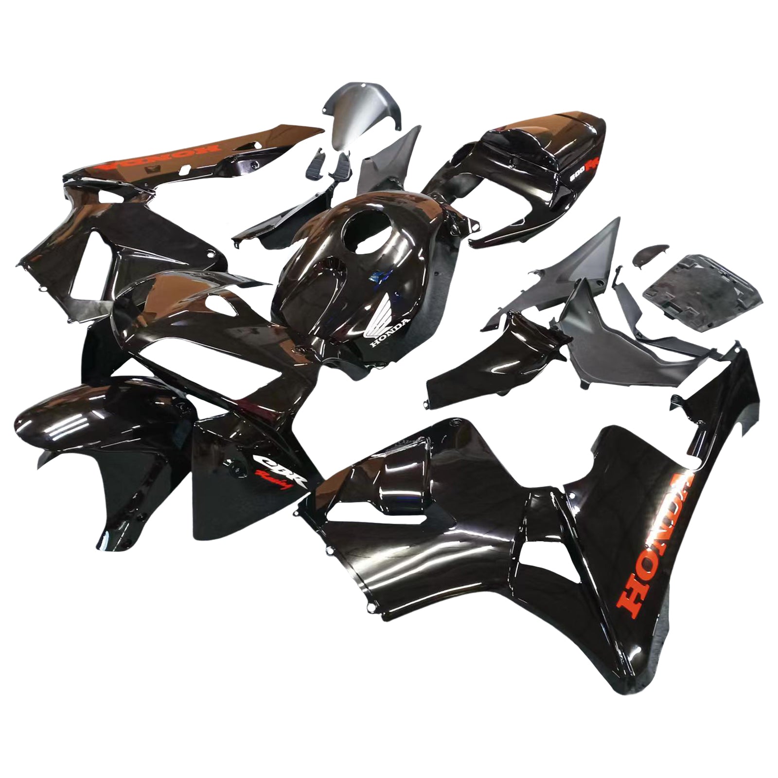 2005-2006 CBR600RR Failing Bodining Faining Black ABS Injeção de plásticos moldados Conjunto genérico