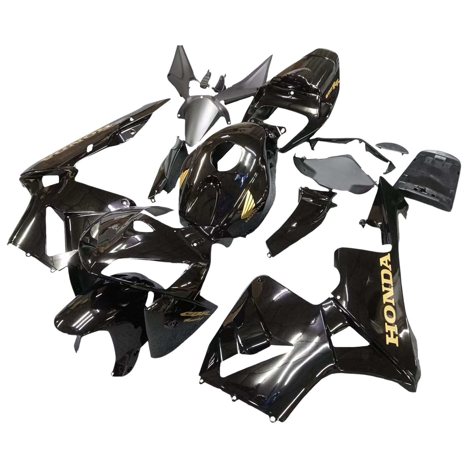 Kit de carenado negro Honda CBR600 2005-2006