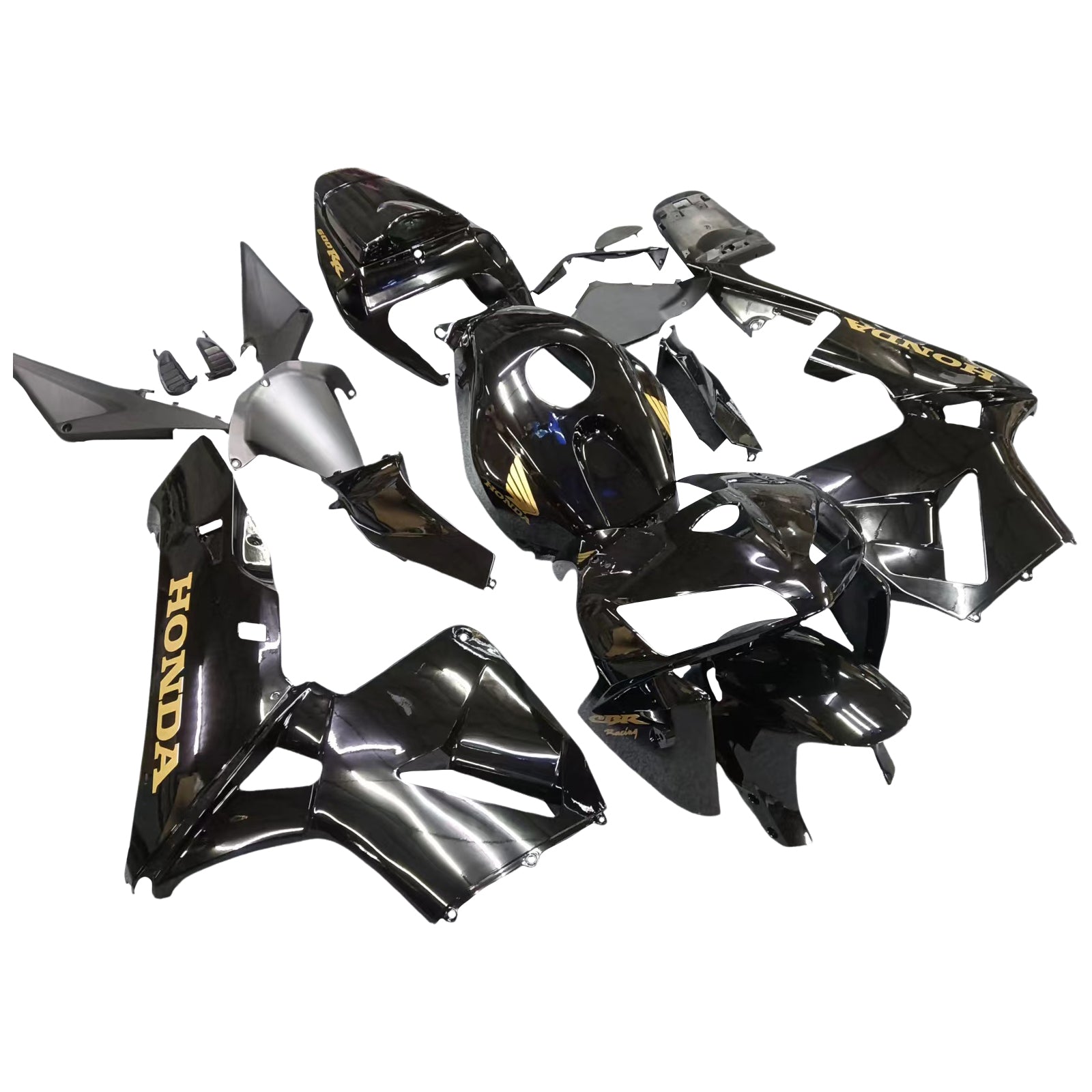 Kit de carenado negro Honda CBR600 2005-2006