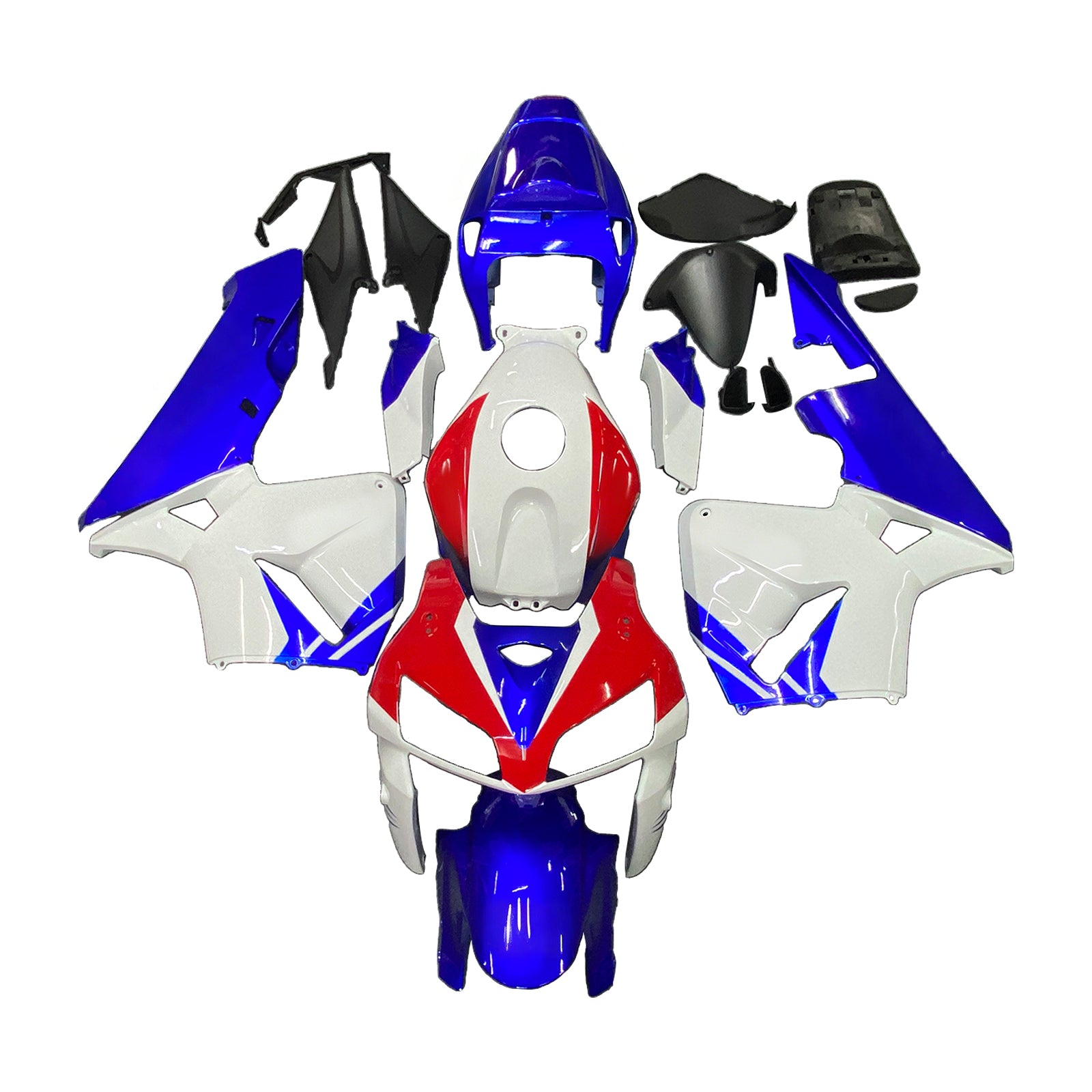 2005-2006 Honda CBR 600 RR Red White Blue HRC Racing Fairings Generic