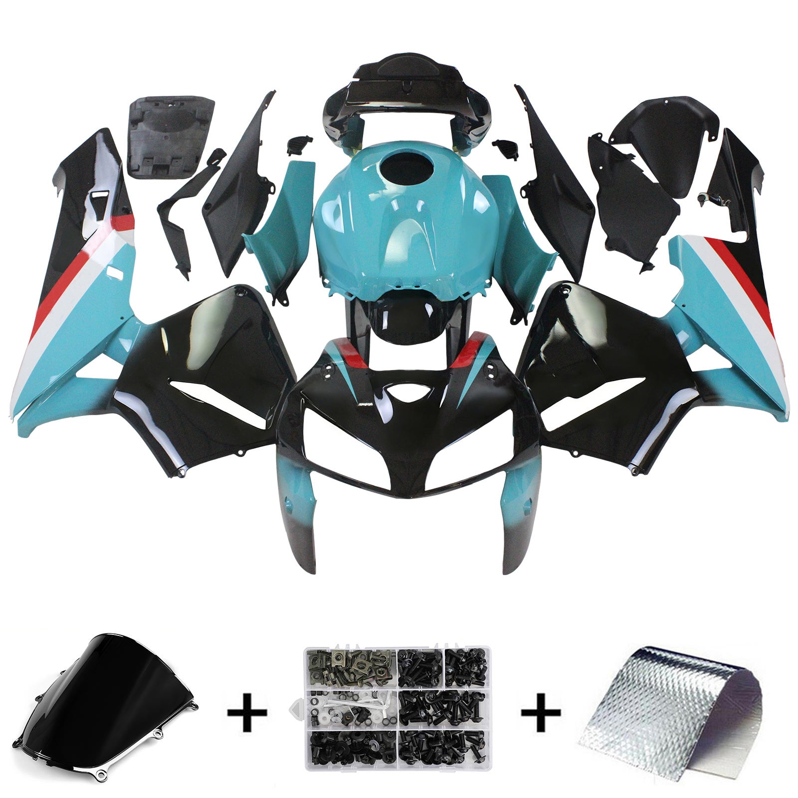 2005-2006 Honda CBR600RR F5 Kit de carénage carrosserie plastique ABS