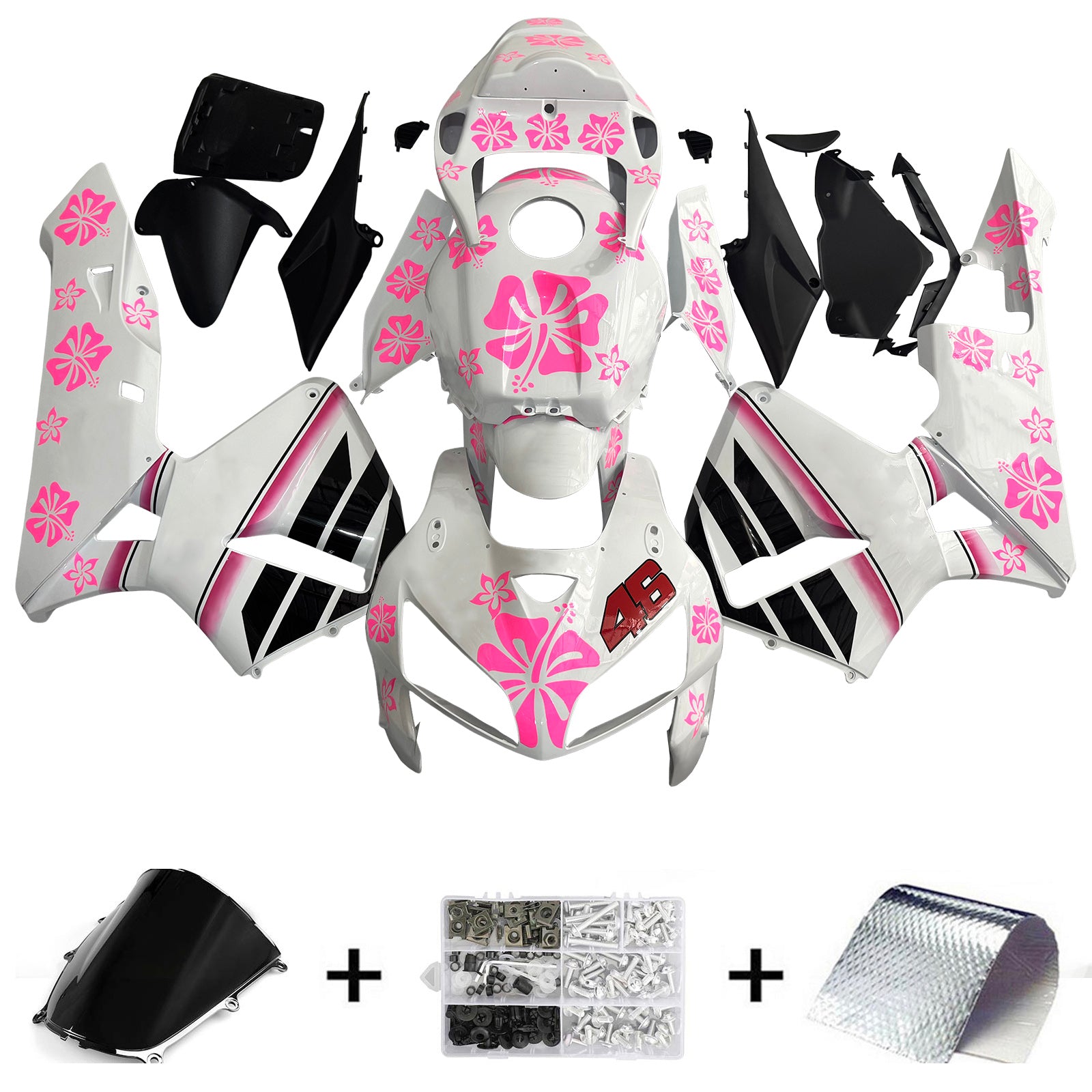 2005-2006 Honda CBR600RR F5 Kit de carénage carrosserie plastique ABS