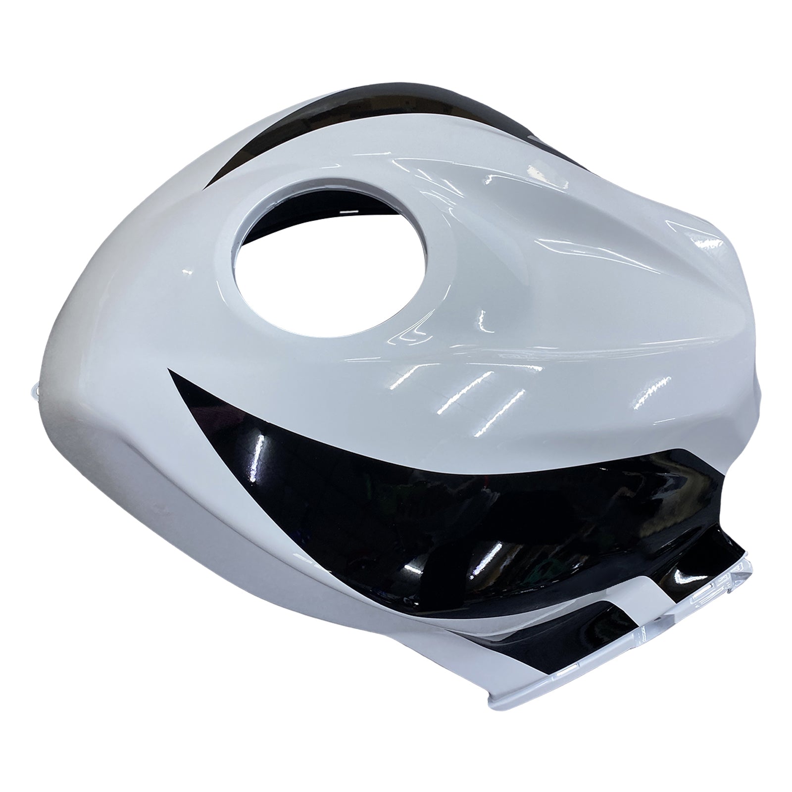 Honda CBR 600 RR Preta 2007-2008 & Carenagens de corrida CBR brancas genéricas