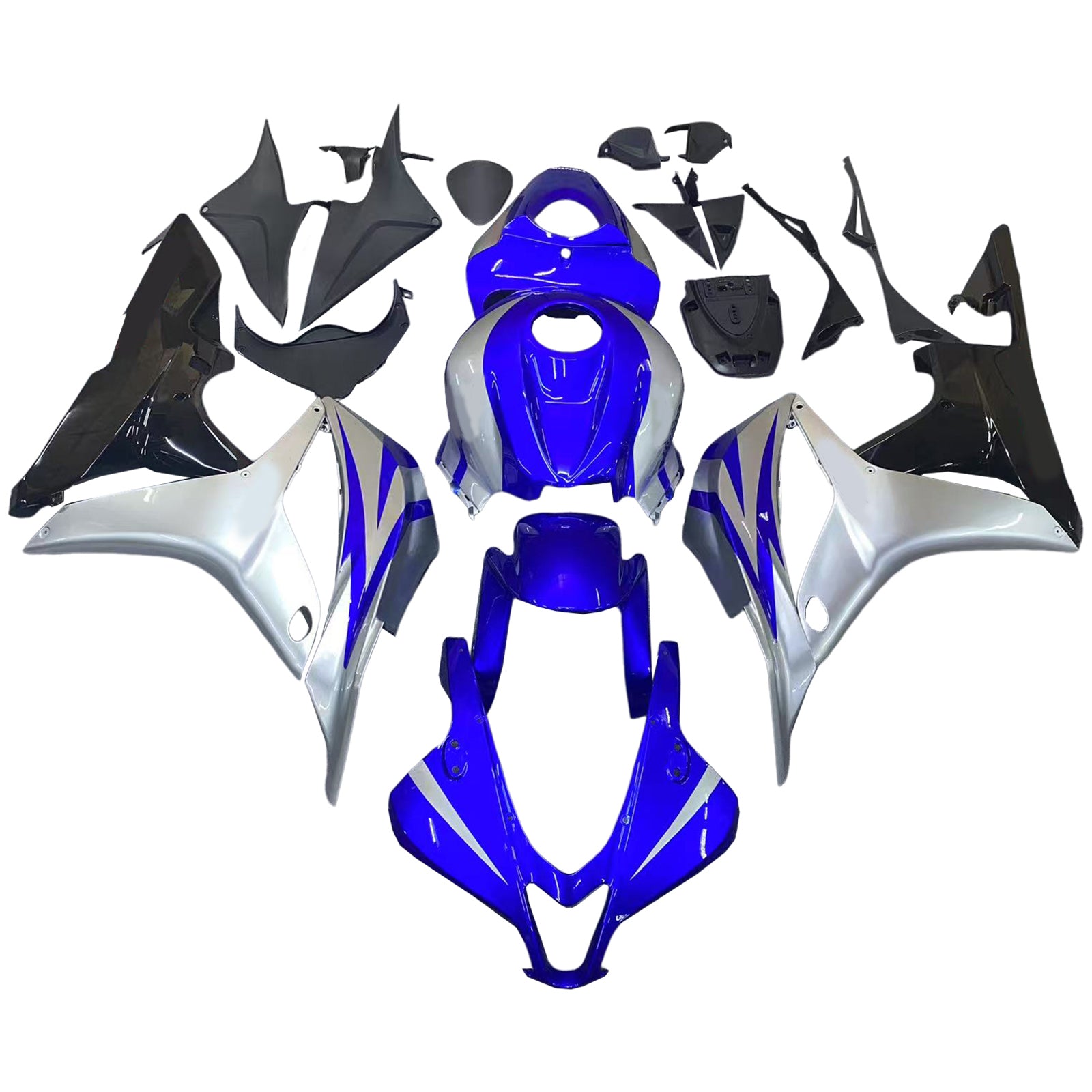2007-2008 Honda CBR600RR-injektionsmässa kit karosseriplast ABS
