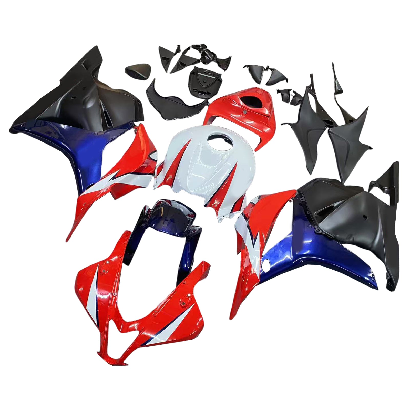 2009-2012 Honda CBR 600 RR Rojo Blanco Azul CBR Racing Carenados Genérico