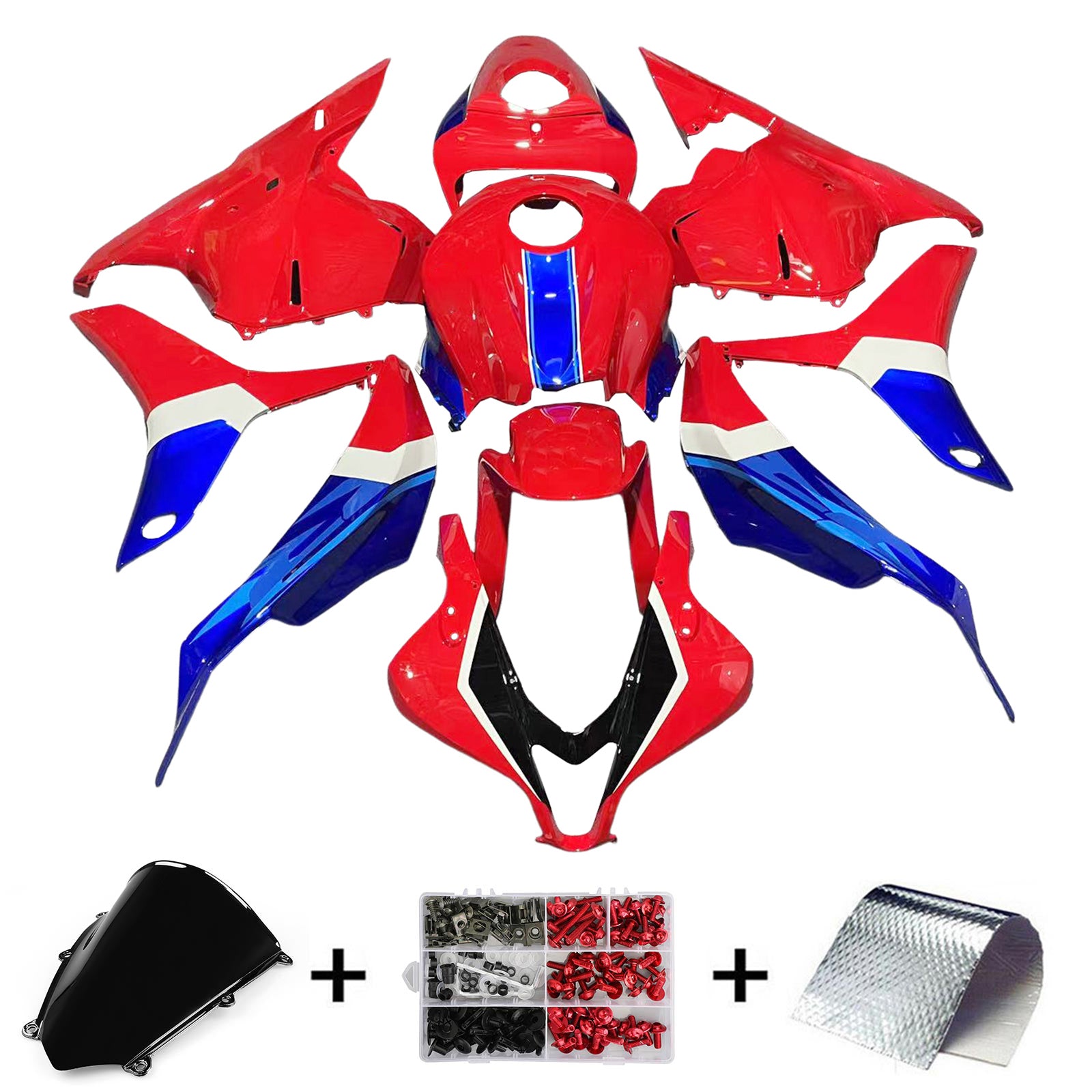 2009-2012 Honda CBR600RR F5 Kit de carénage carrosserie plastique ABS