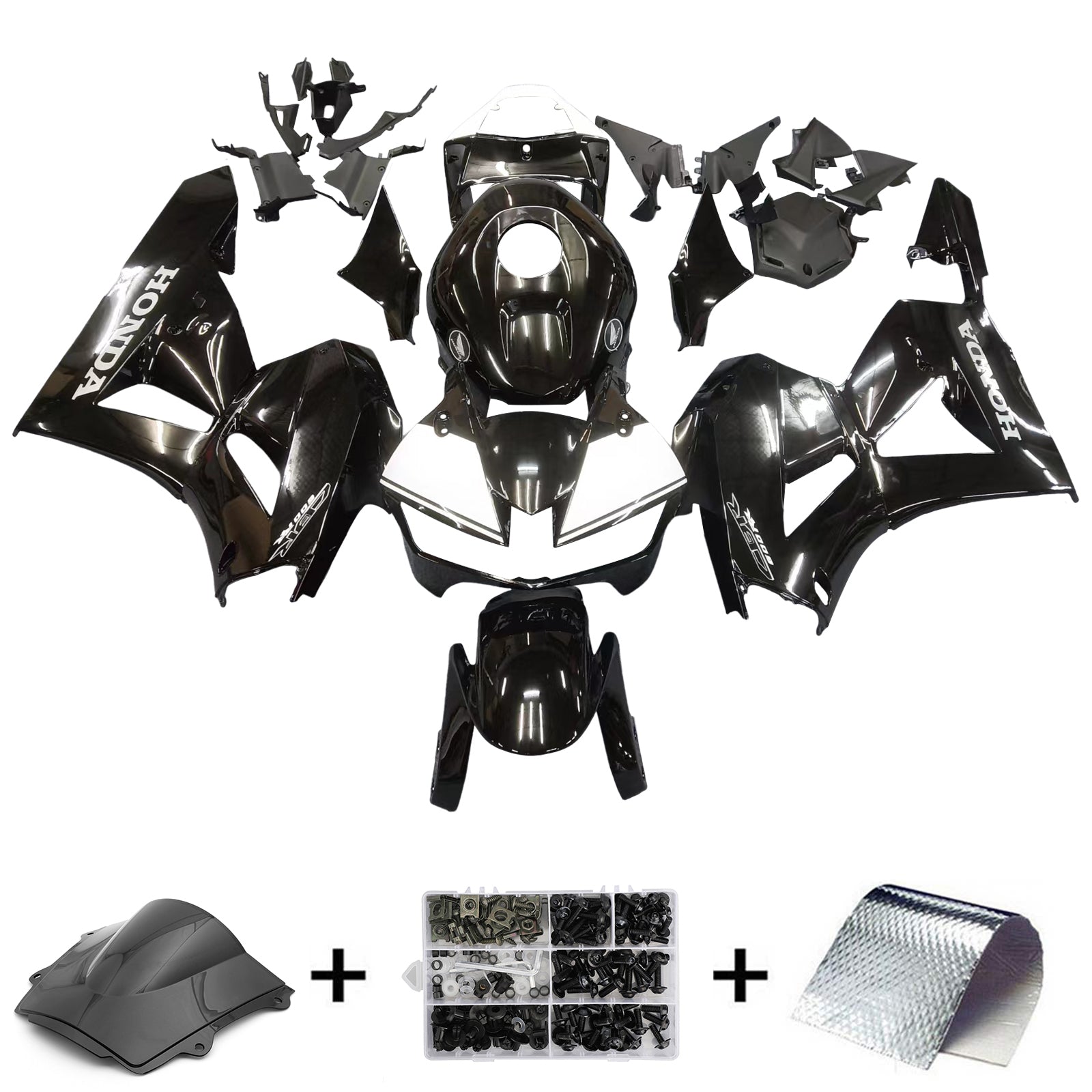 Kit de carenado Honda CBR600 G-Negro 2013-2023