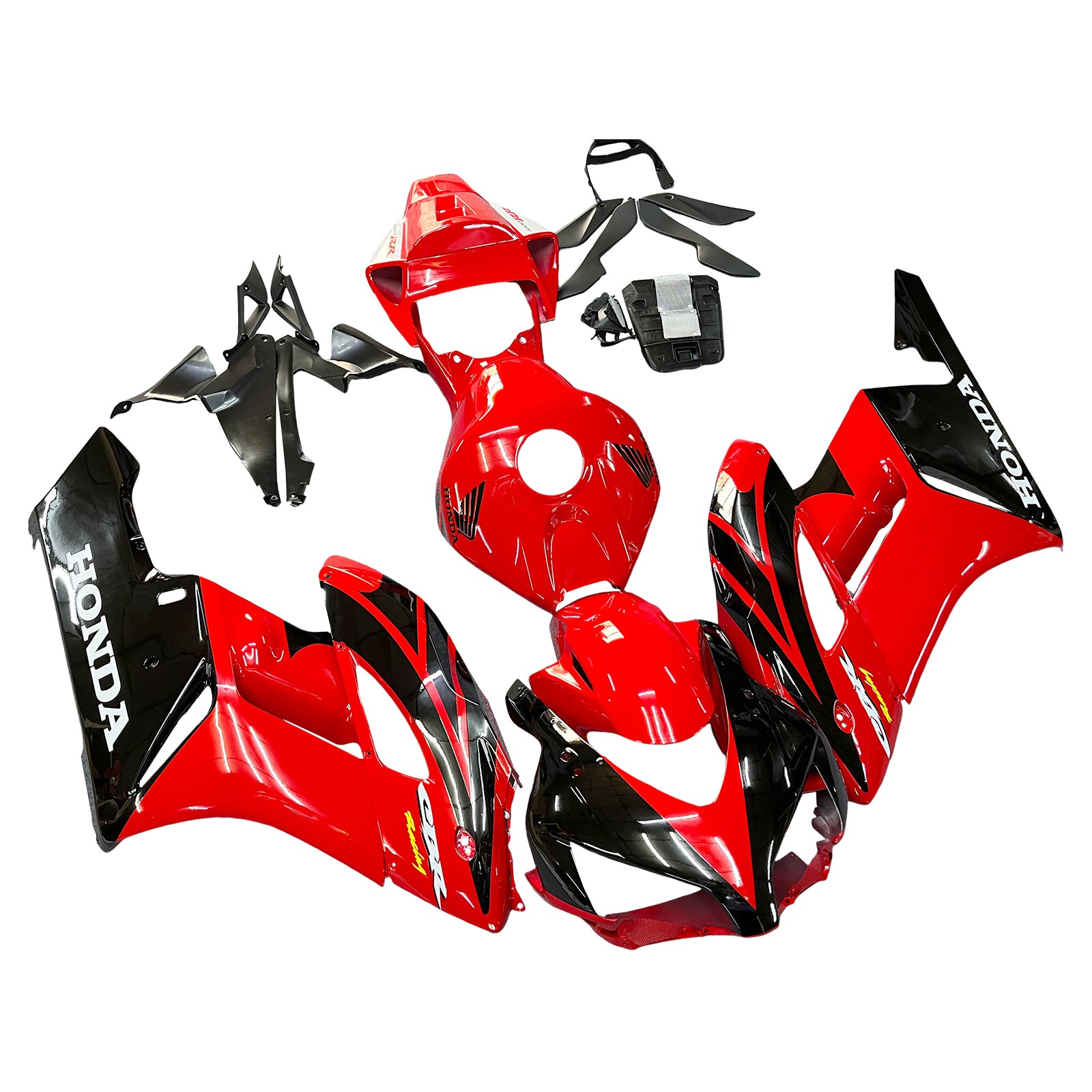 2004-2005 Honda CBR 1000 RR Amotopart Fairings Red Black CBR Racing Custom Squining
