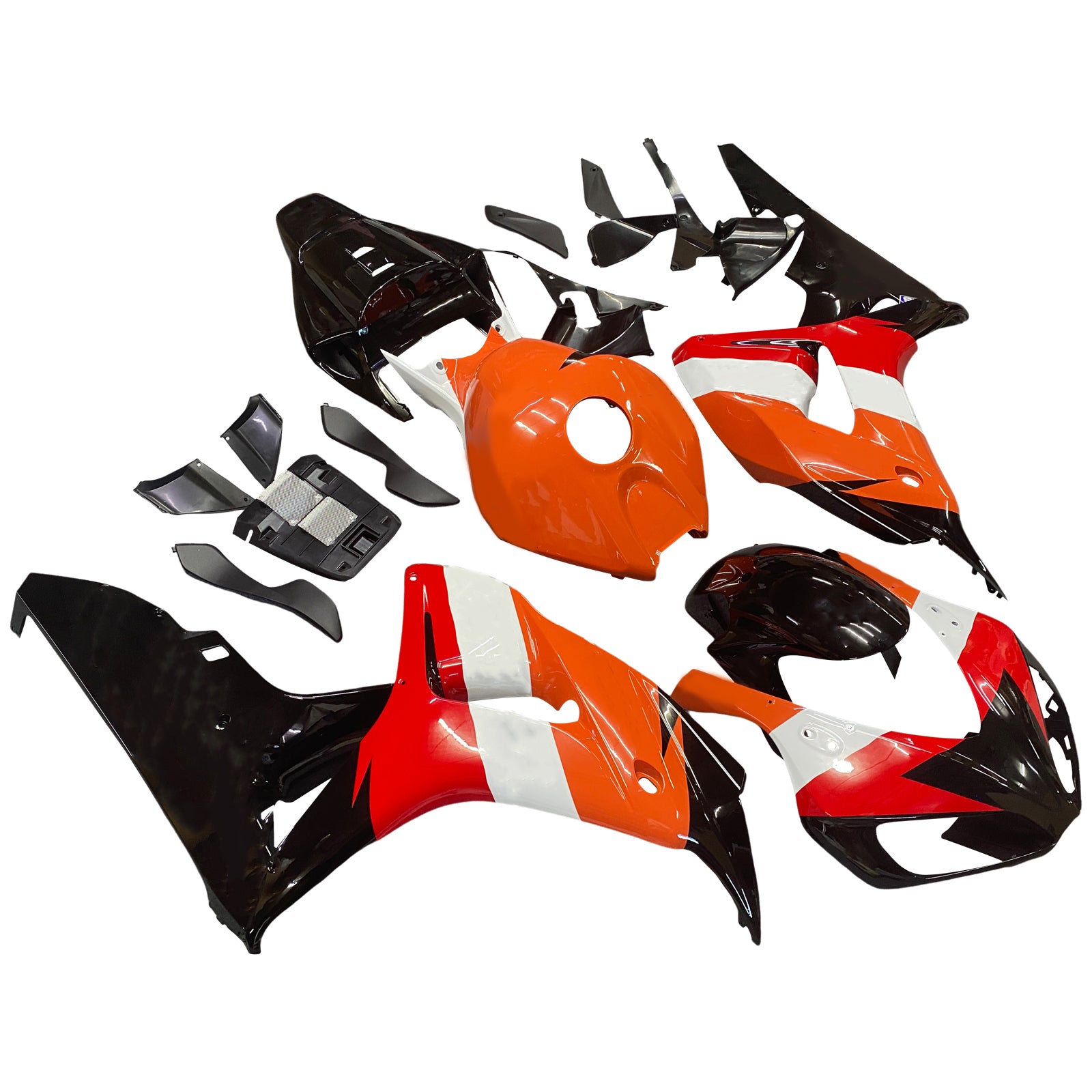 2006-2007 CBR1000RR Fansando de carniça laranja injeção de injeção de injeção moldada conjunto genérico