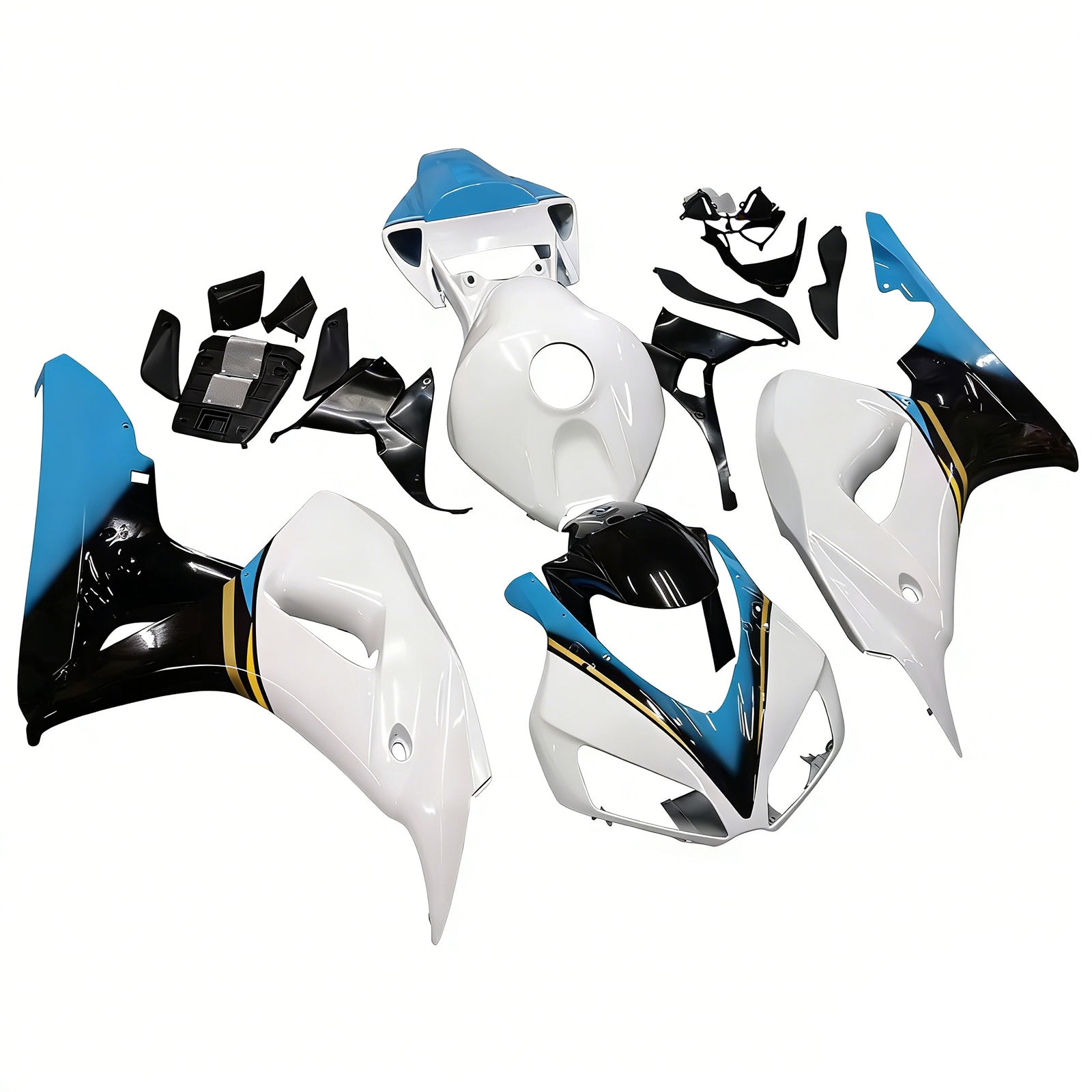 2006-2007 CBR1000RR Bodywork Fairing ABS Injection Molded Plastics Set 6# Generic