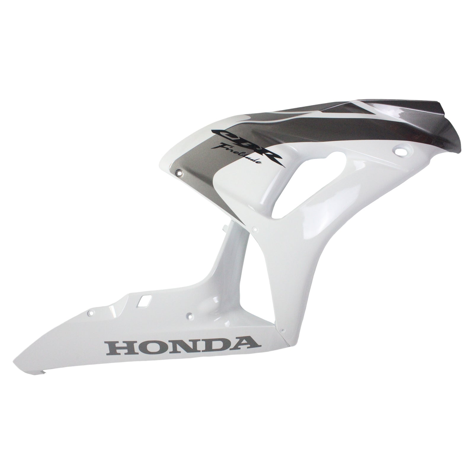 Honda CBR 1000 RR Blanche 2006-2007 & Carénages CBR Racing argentés génériques