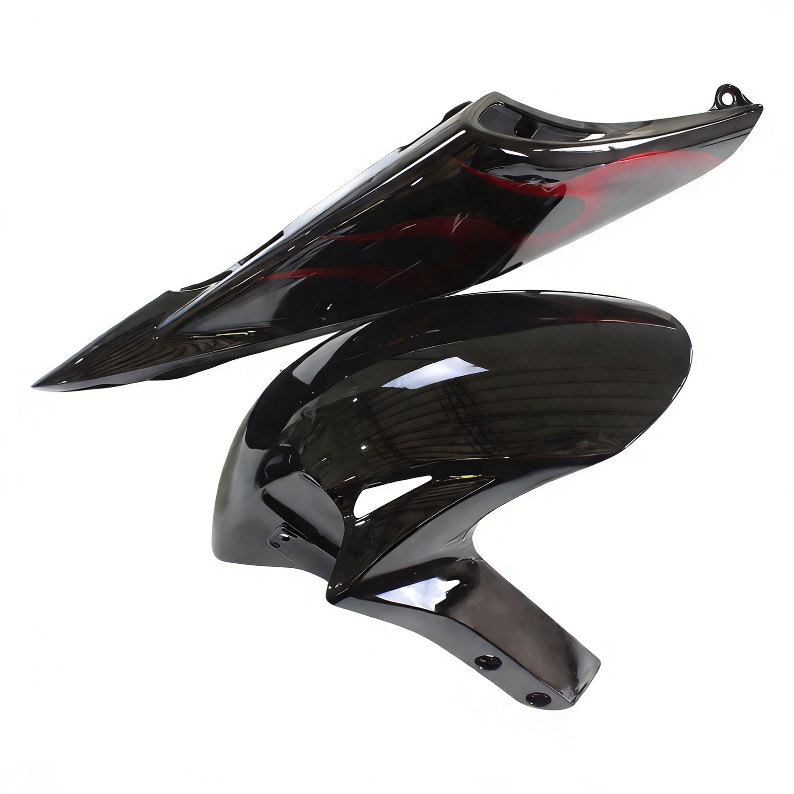 2006-2007 Honda CBR 1000 RR Black & Red Flame Shark Racing Fairings Generic