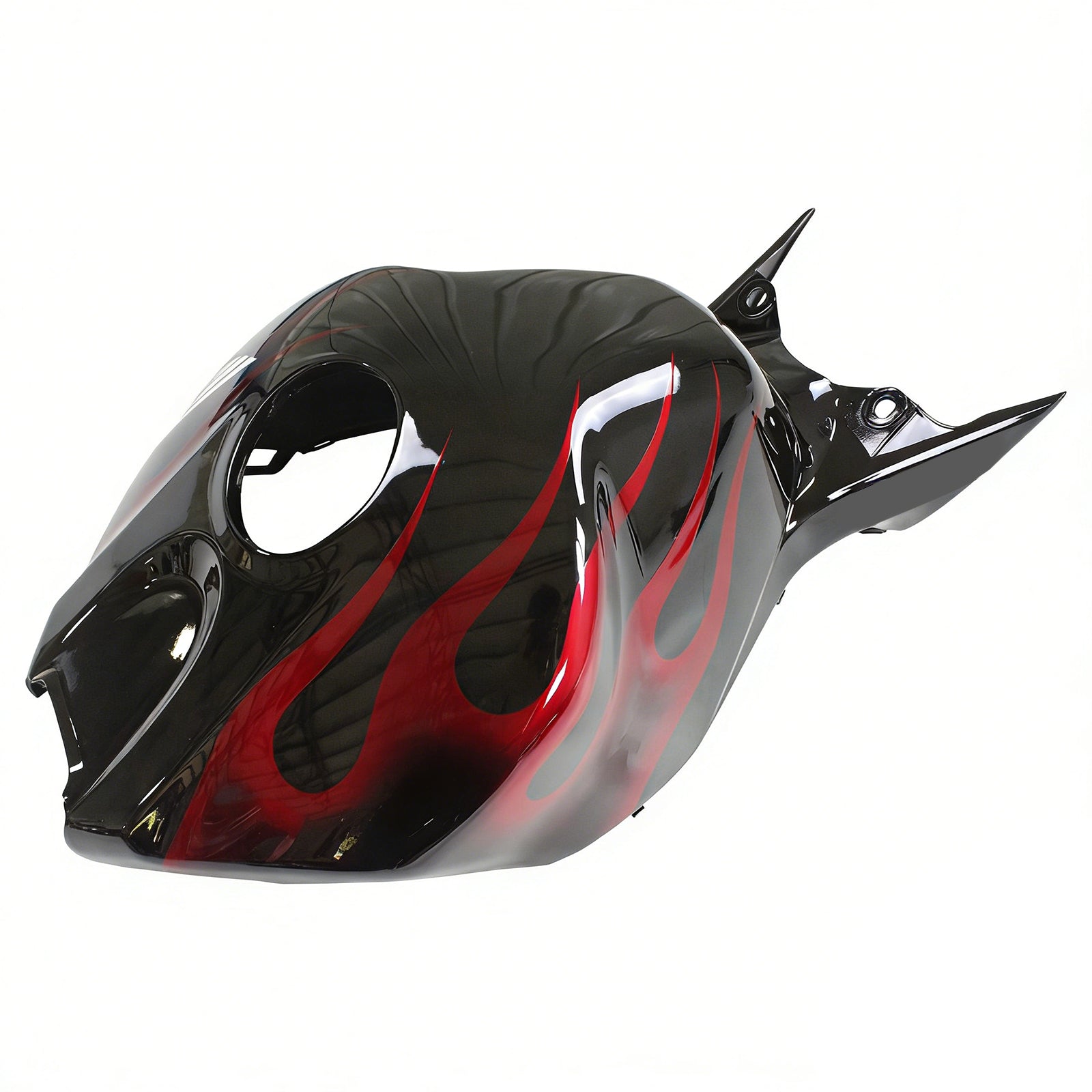 2006-2007 Honda CBR 1000 RR Black & Red Flame Shark Racing Amotopart Fairings