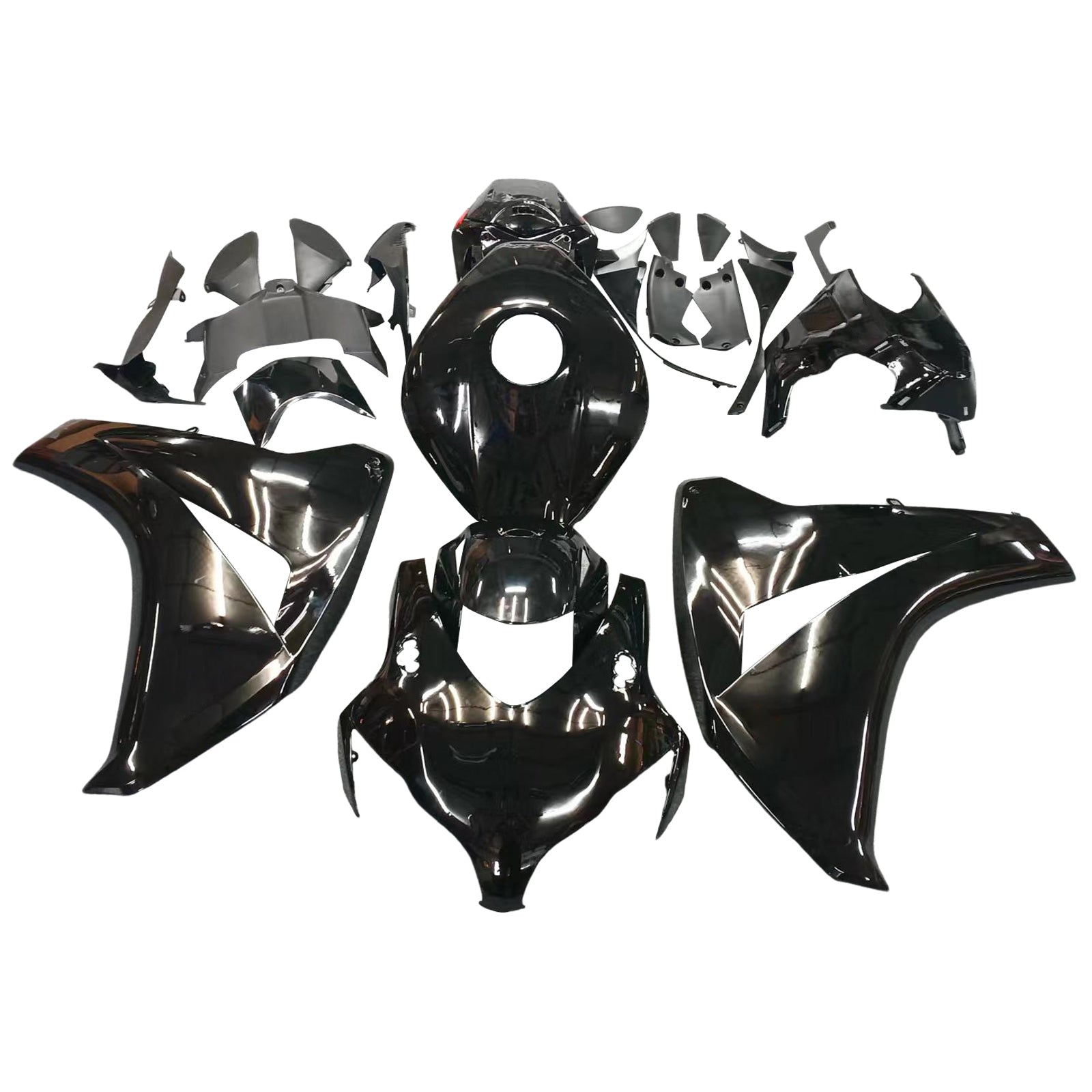 2008-2011 Honda CBR1000RR All Black Fairing Kit Generic
