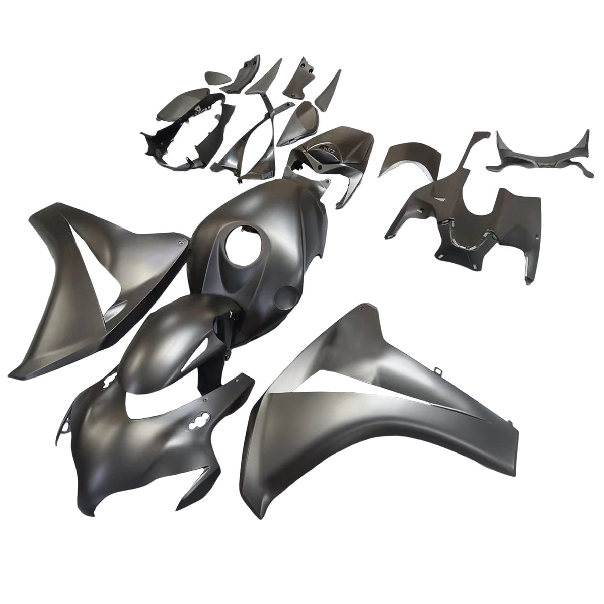 2008-2011 Honda CBR 1000 RR matzwart CBR Racing stroomlijnkappen algemeen