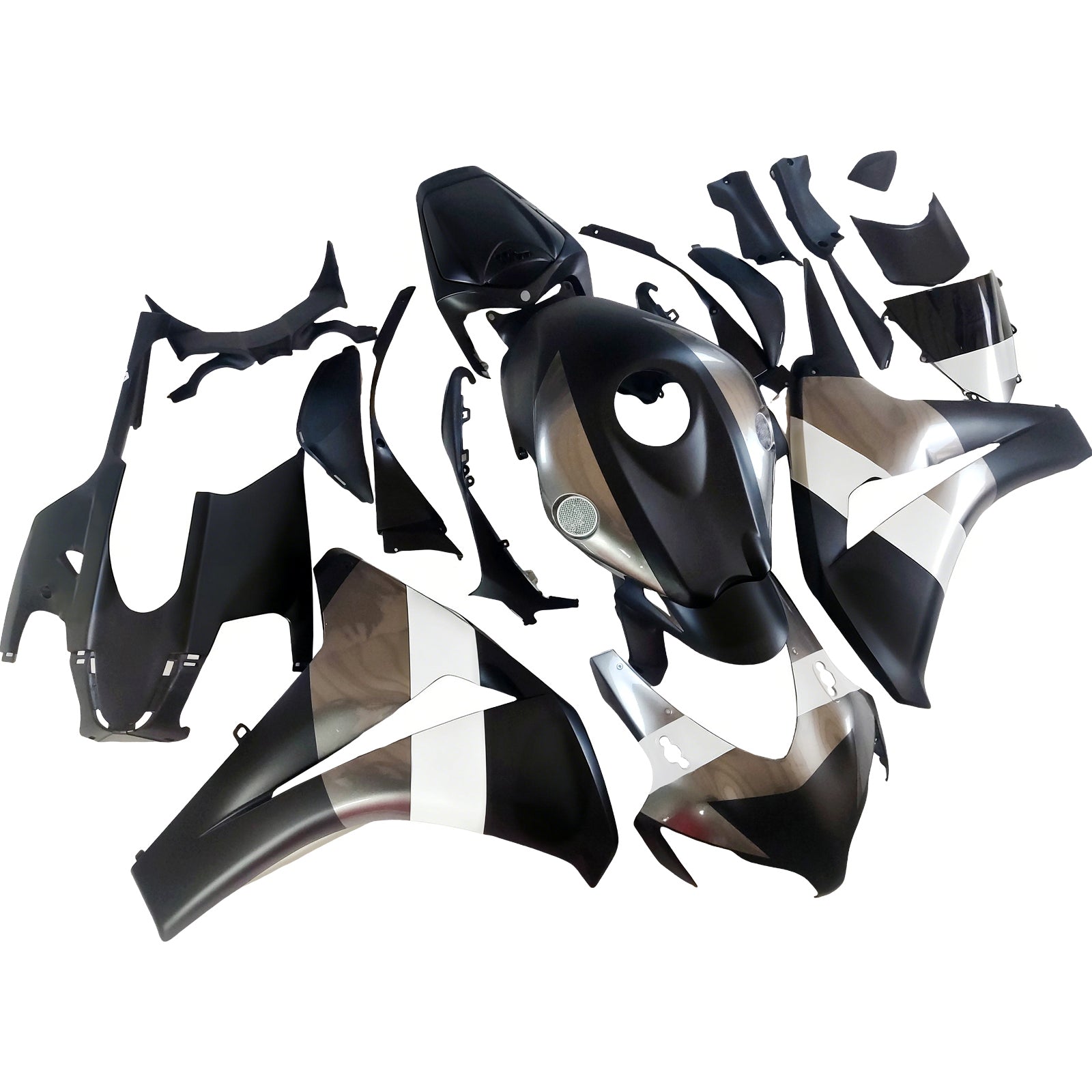 2008-2011 Honda CBR 1000 RR zwart zilver Repsol Racing stroomlijnkappen algemeen