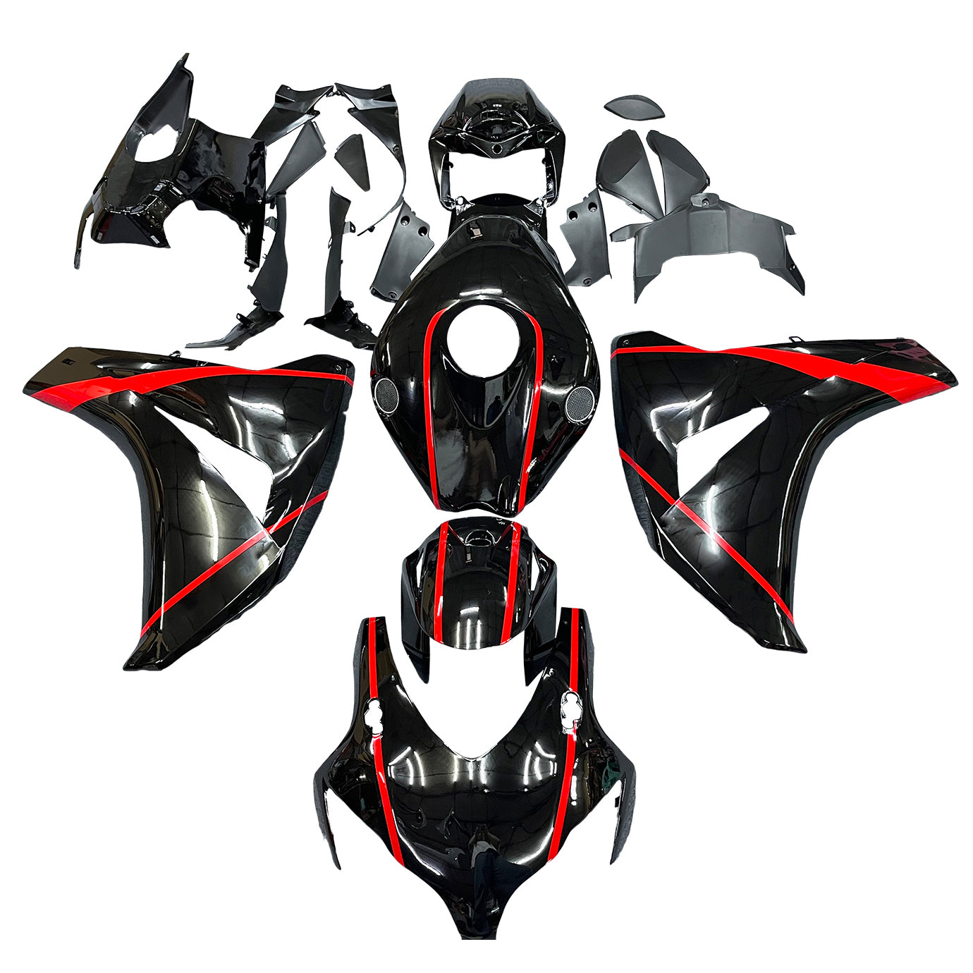 2008-2011 Honda CBR1000RR-injektionsmässa kit Bodywork Plastic ABS#199