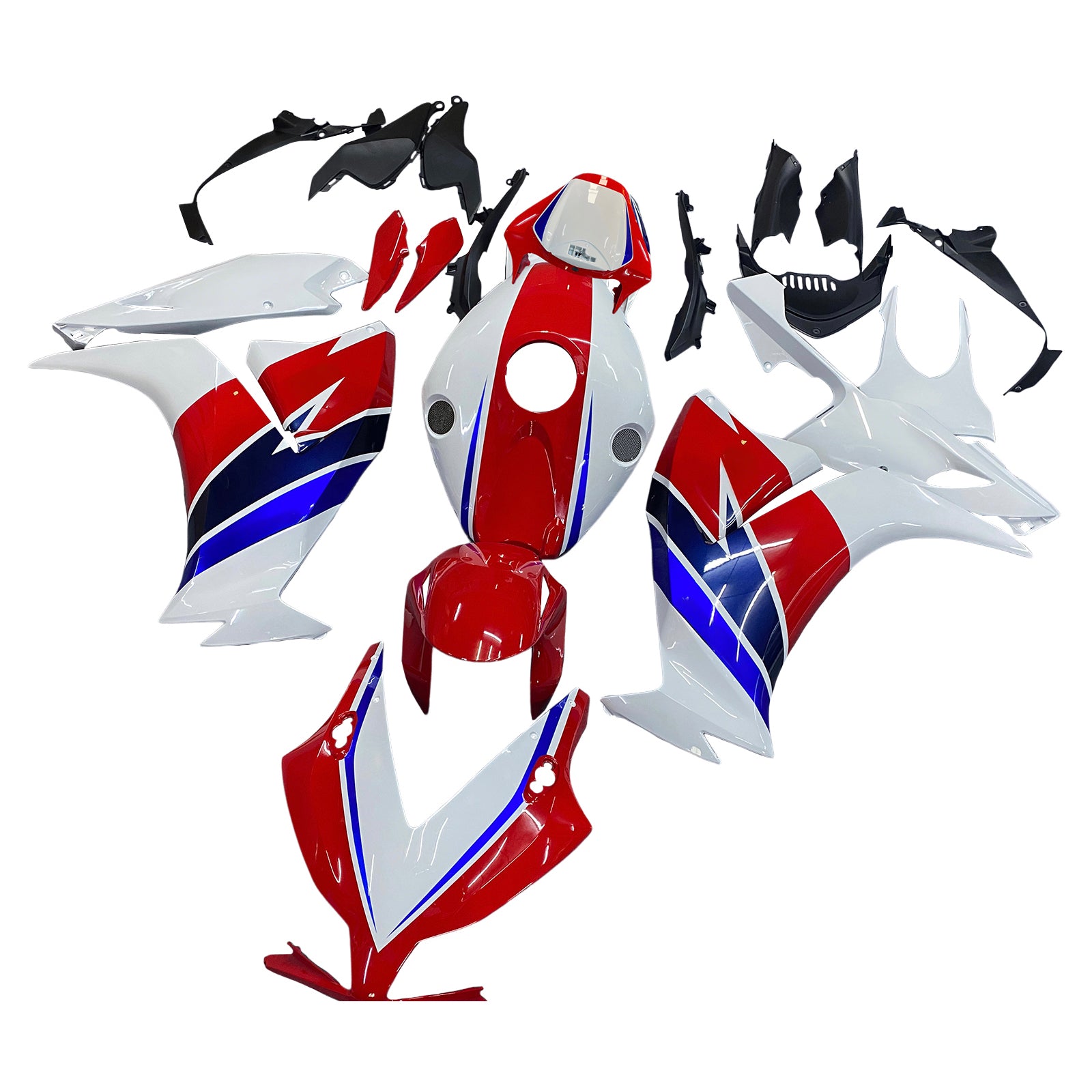 Carenados 2012-2016 Honda CBR1000RR HRC Blanco Rojo Azul Racing Genérico