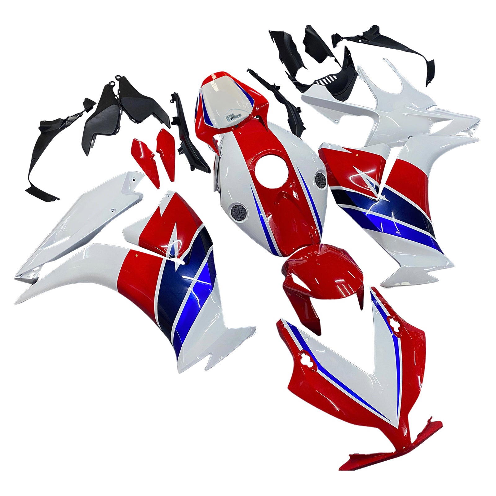 Carenados 2012-2016 Honda CBR1000RR HRC Blanco Rojo Azul Racing Genérico