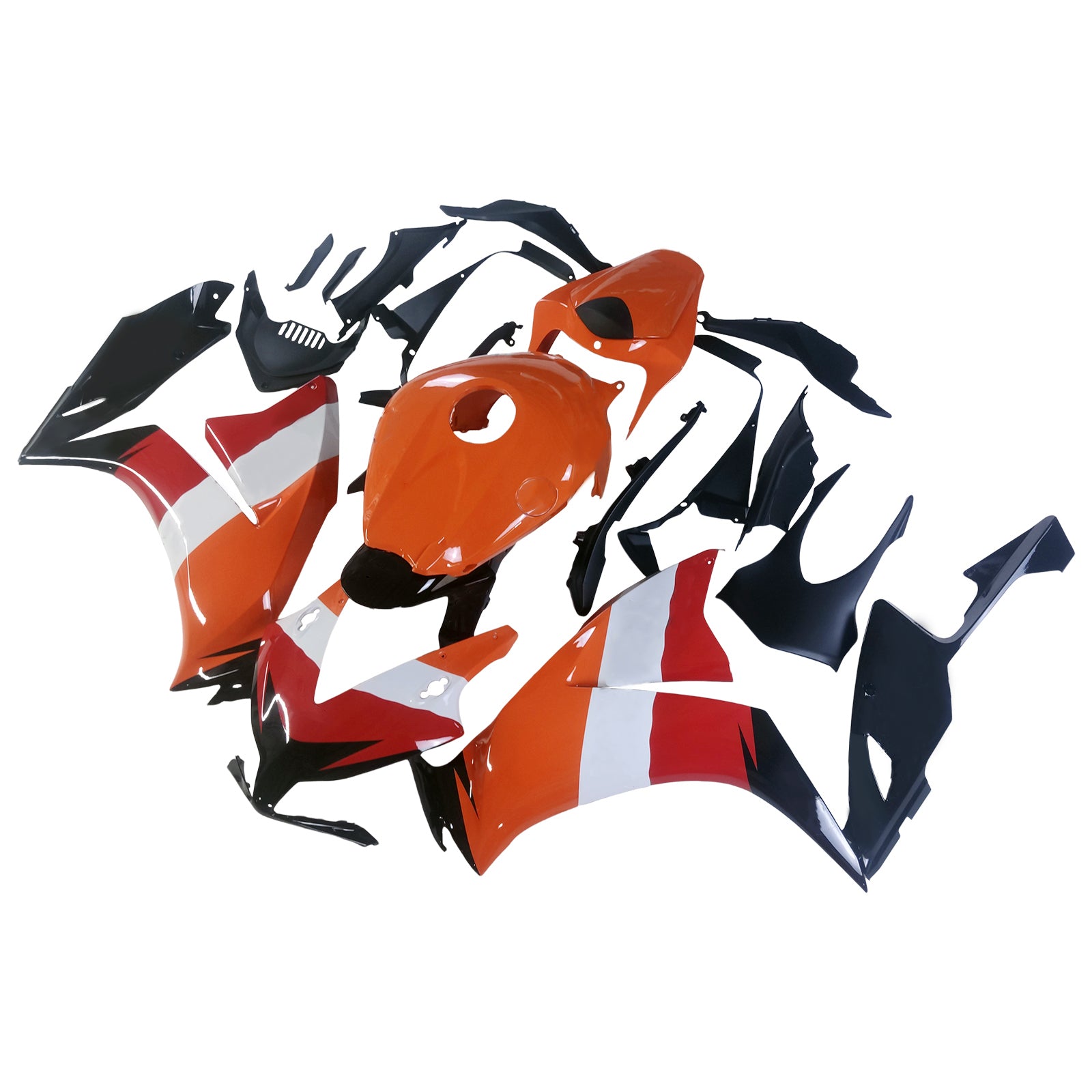 Carenados de carreras Honda CBR1000RR Repsol 2012-2016, color naranja, genéricos