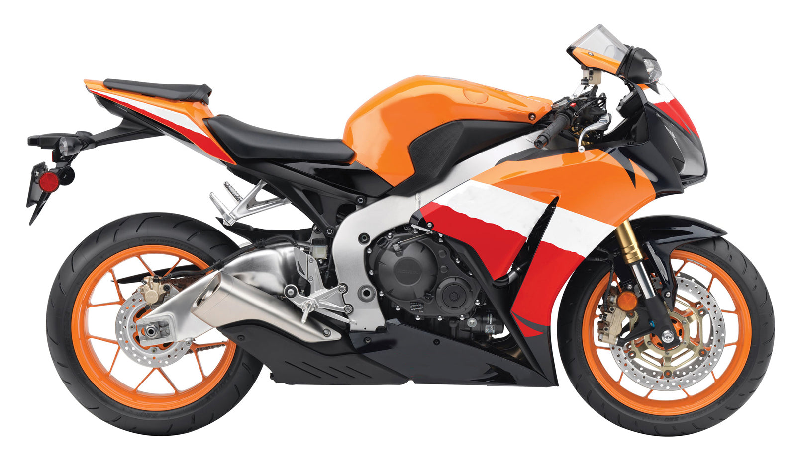 Carenados de carreras Honda CBR1000RR Repsol 2012-2016, color naranja, genéricos