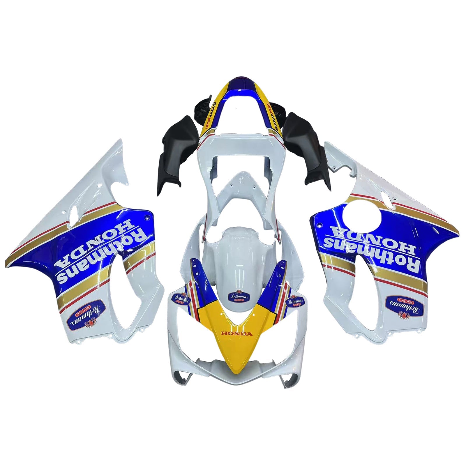 2001-2003 Honda CBR 600 F4I White Rothmans Honda Racing Fairings Generic