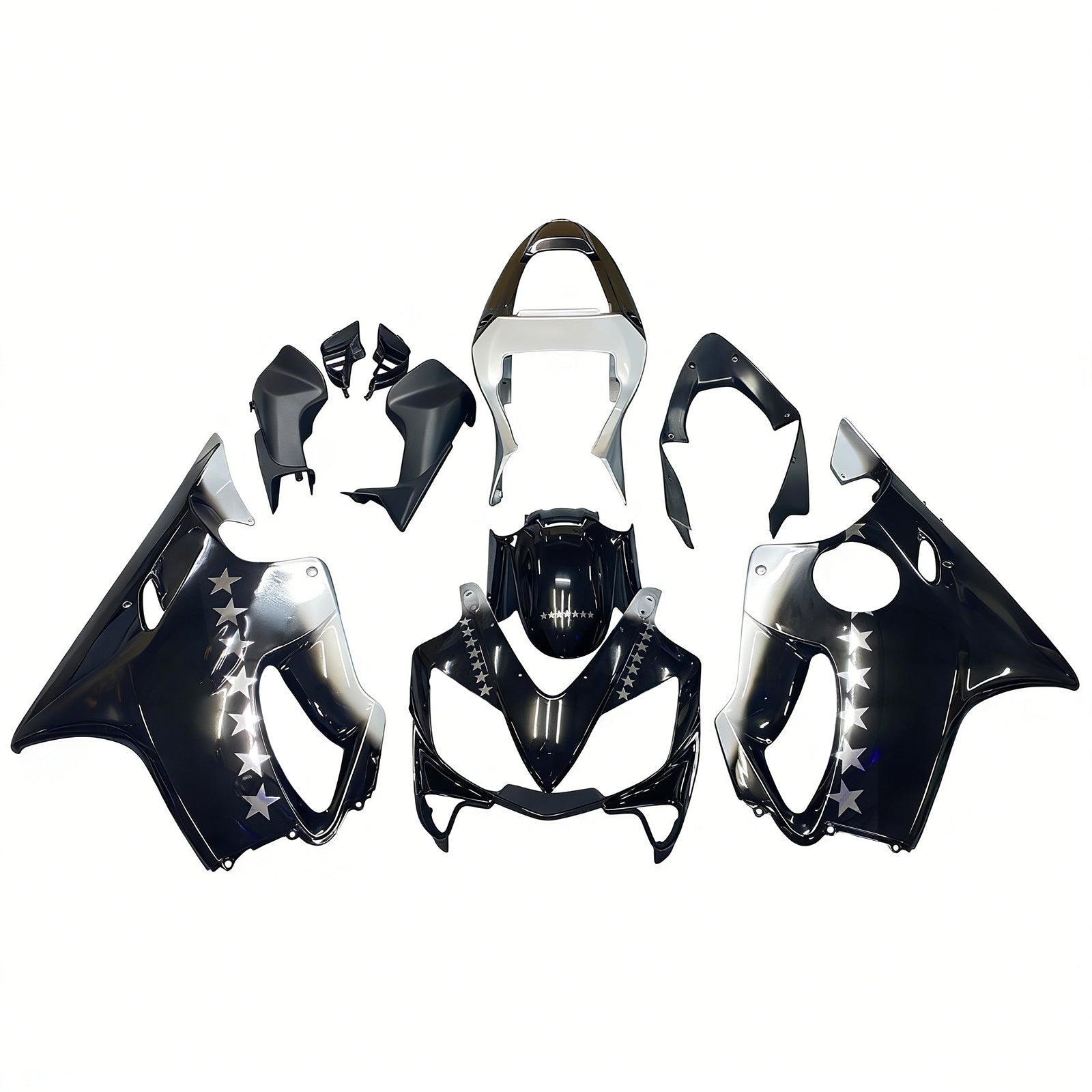 2001-2003 Honda CBR 600 F4i Negro SevenStars Racing Carenados Genérico