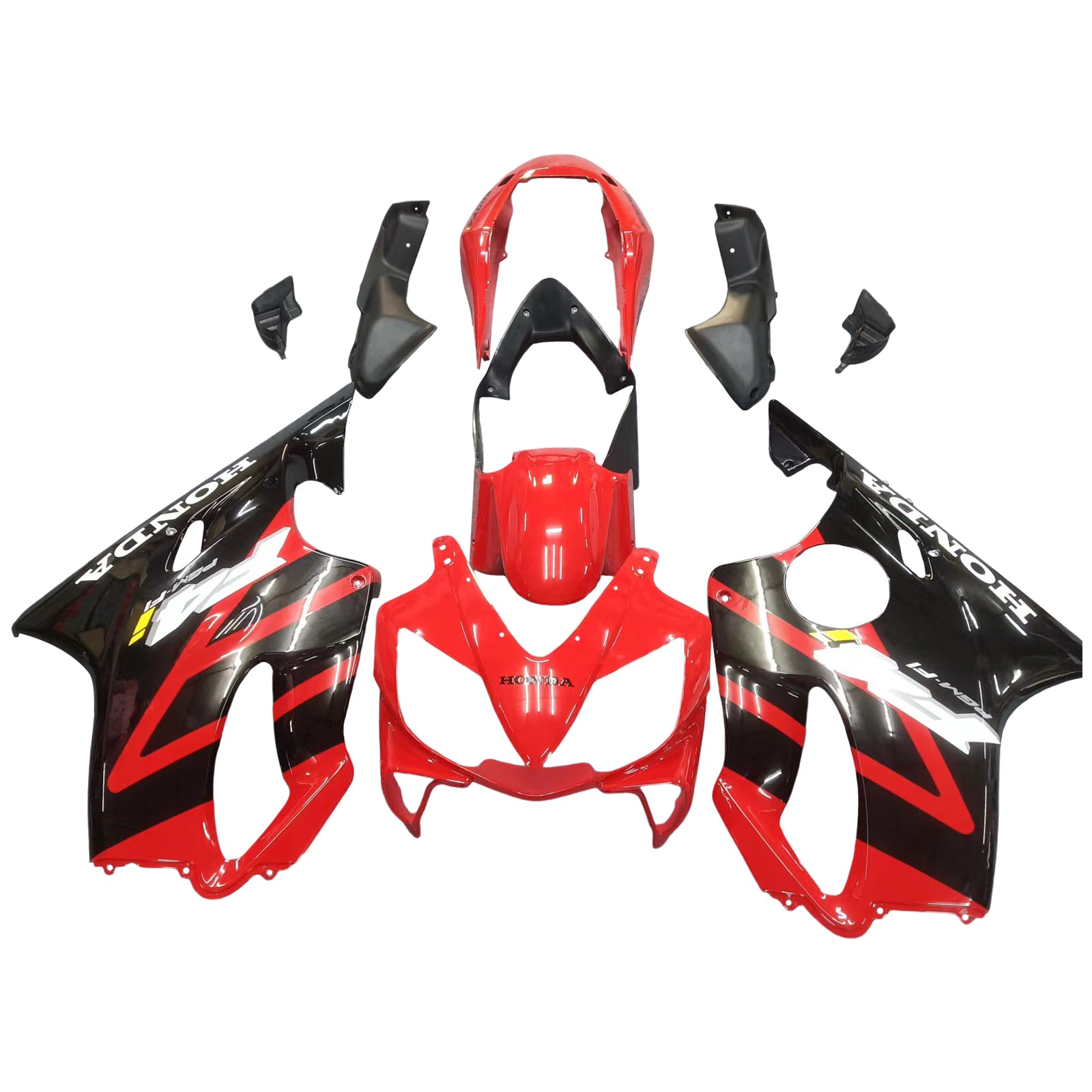 2004-2007 Honda CBR 600 F4I Amotopart Fairings Black F4i Racing Customs Fairing