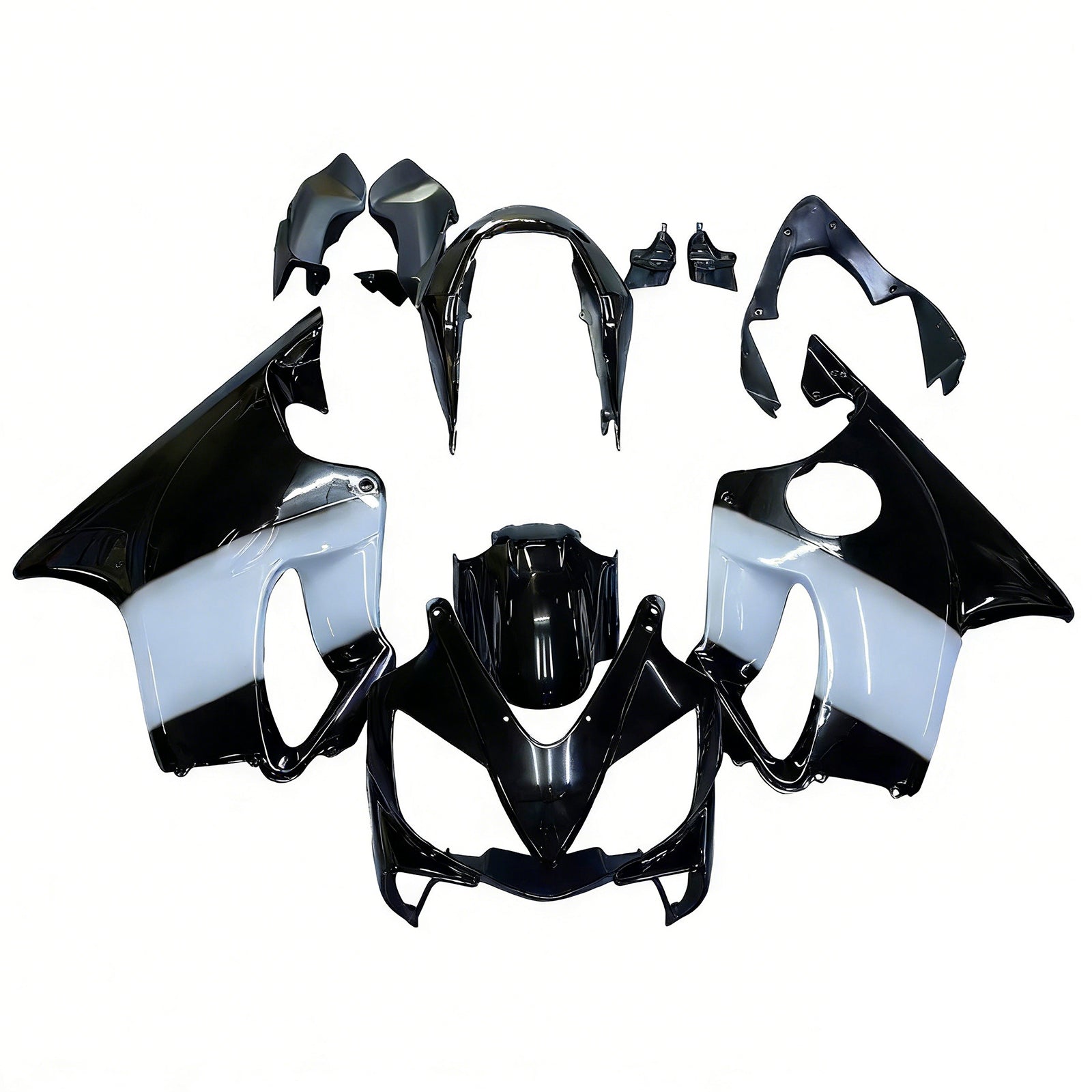 2004-2007 Honda CBR 600 F4i Black West Racing stroomlijnkappen algemeen