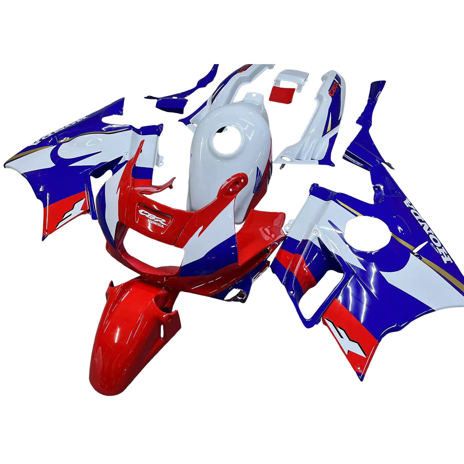 1991-1994 HONDA CBR600 F2 KIT de injeção de injeção ABS PLÁSTICO DE PLÁSTICOS