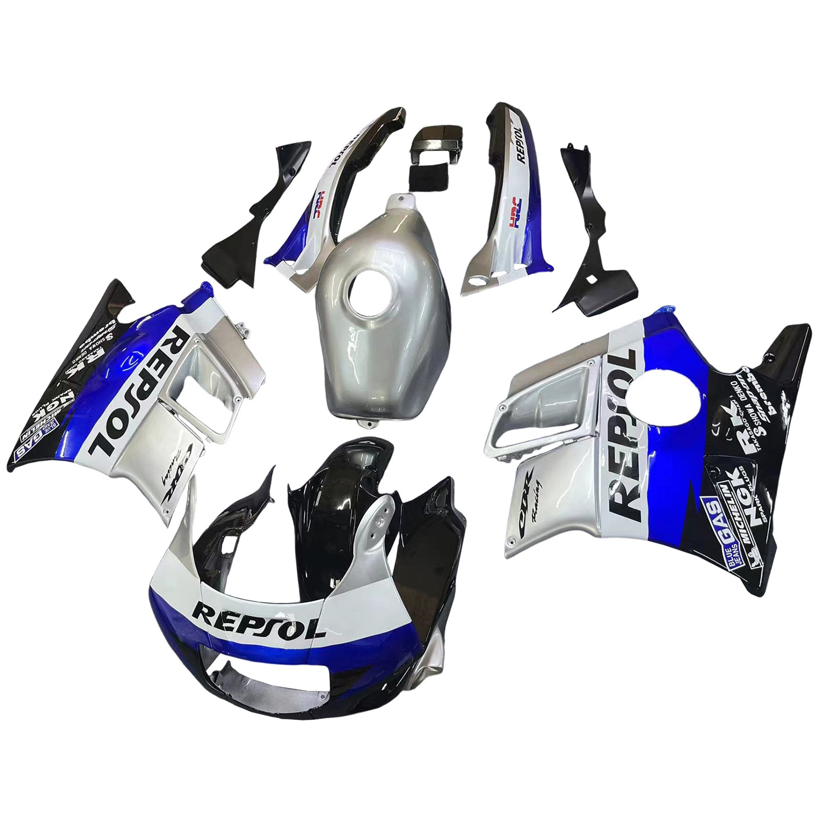 1991-1994 HONDA CBR600 F2 KIT de injeção de injeção ABS PLÁSTICO DE PLÁSTICOS