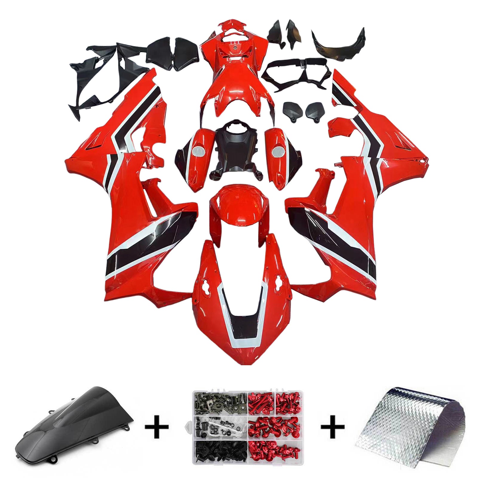 2017-2023 Honda CBR1000RR Amotopart injectiekuipset carrosserie kunststof ABS #101