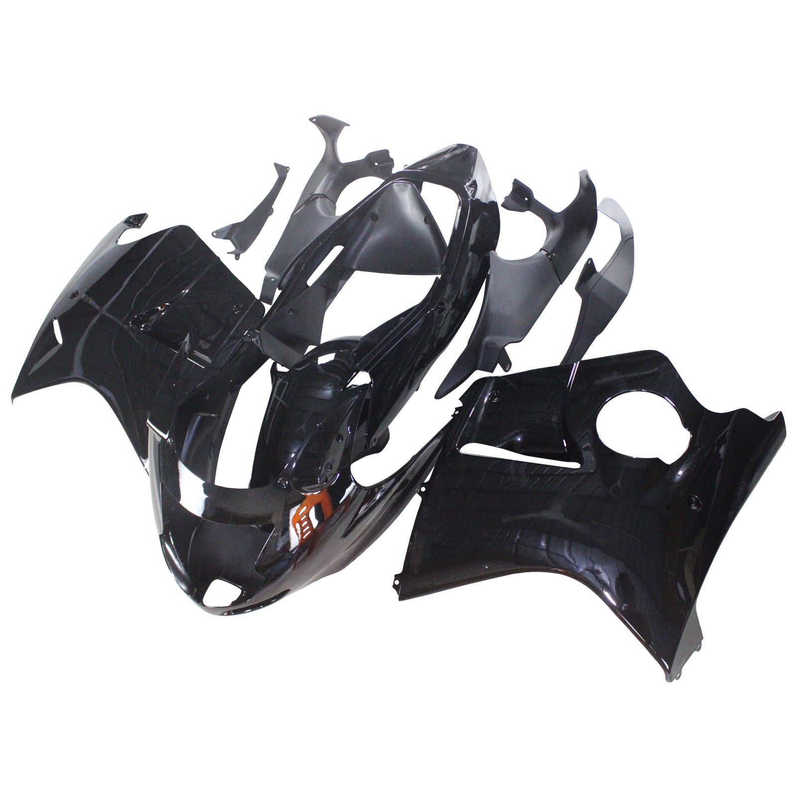 1996-2007 Honda CBR1100XX SuperBlackBird Amotopart Kit de carénage d'injection carrosserie ABS #104