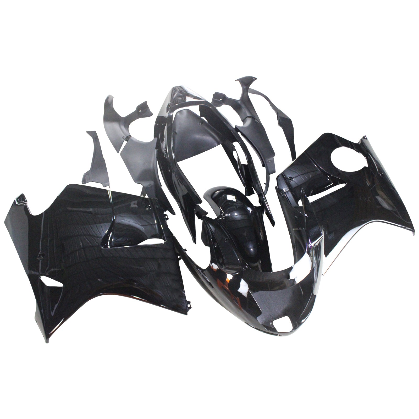 1996-2007 Honda CBR1100XX SuperBlackBird Amotopart Kit de carénage d'injection carrosserie ABS #104