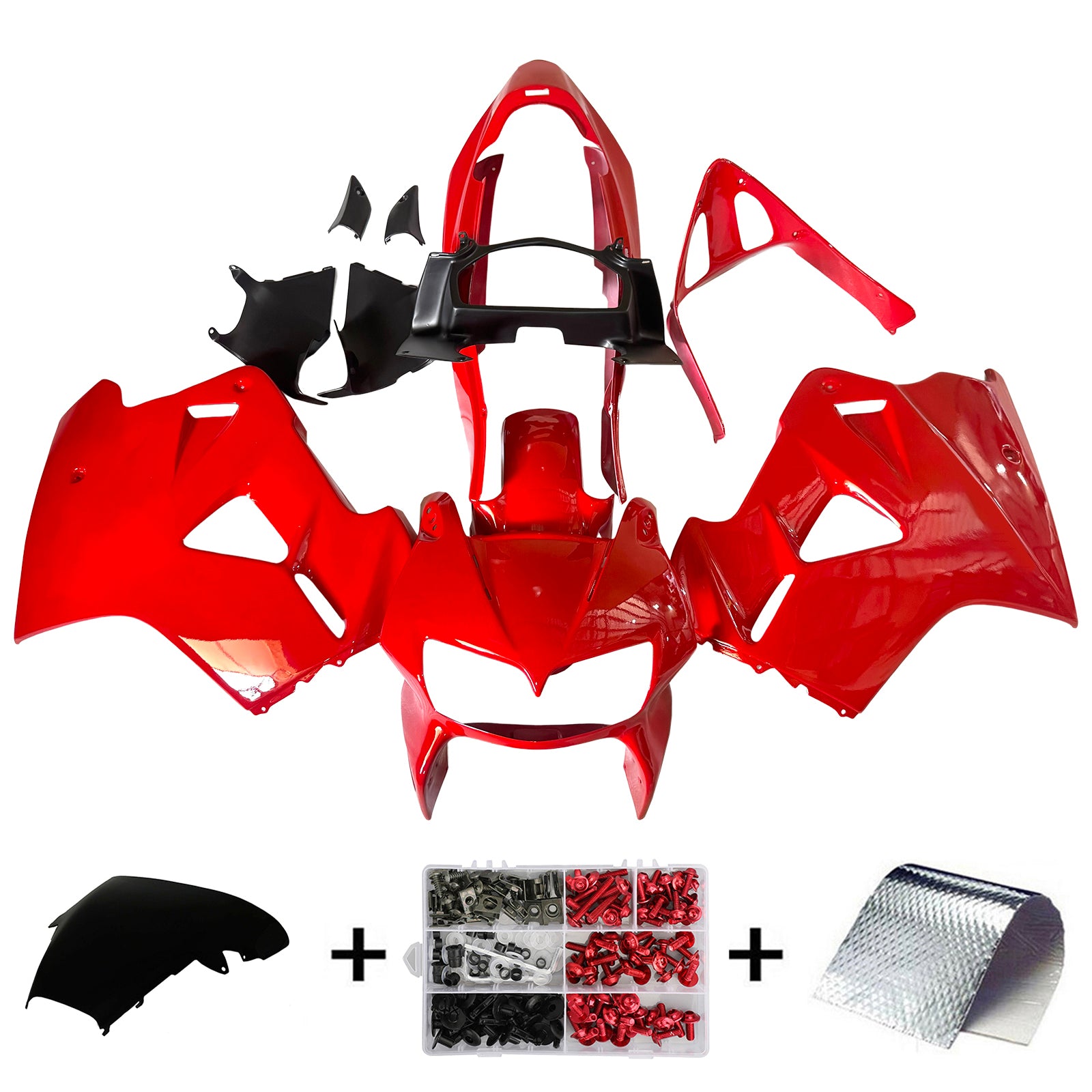 1998-2001 Honda VFR800 Amotopart vstrekovacia kapotážová súprava Bodywork Plastic ABS #102