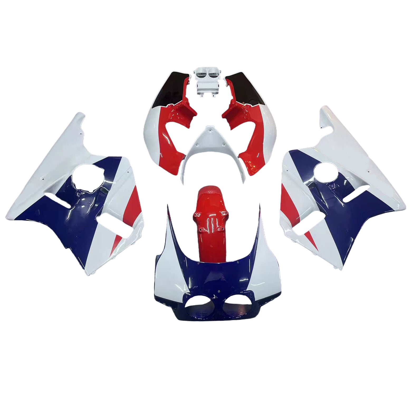 1987-1989 Honda CBR400RR NC23 Kit de carénage carrosserie plastique ABS