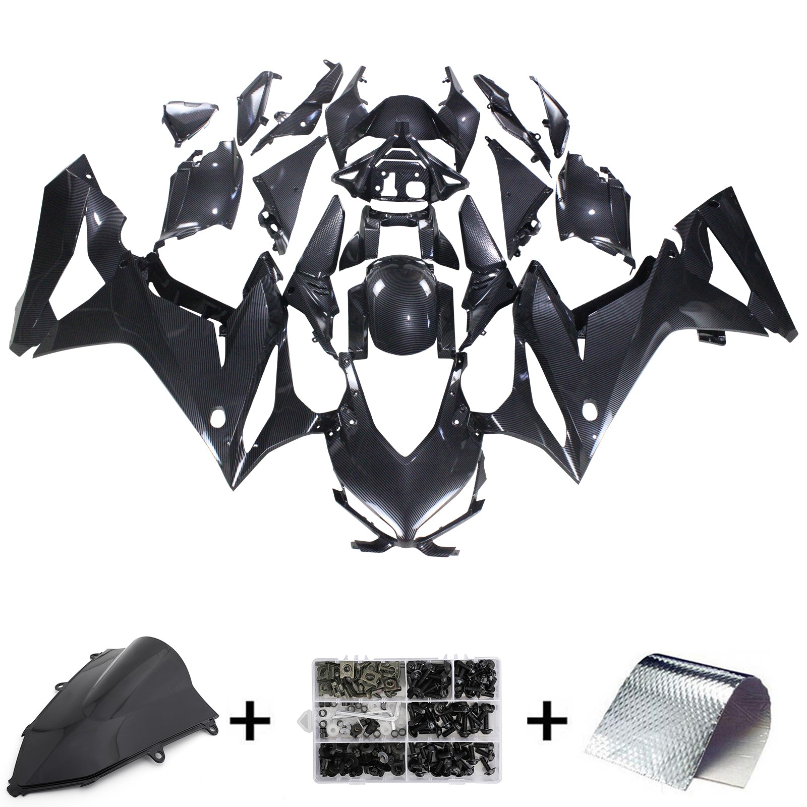 2019-2020 Honda CBR650R Kit de carénage d'injection Amotopart carrosserie plastique ABS #101