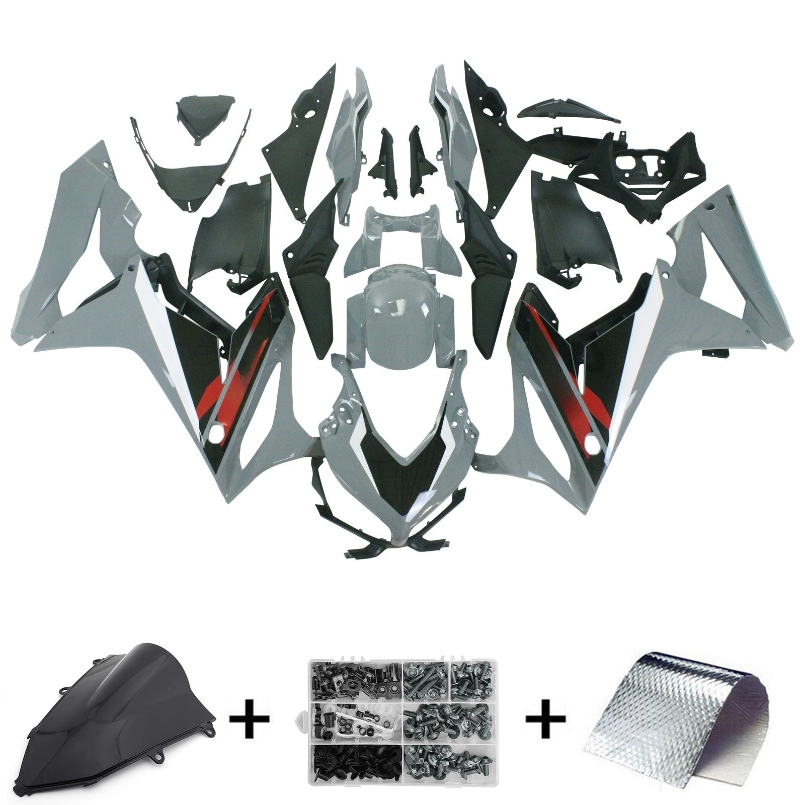 2021-2023 Honda CBR650R Kit de carénage d'injection Amotopart carrosserie plastique ABS #101
