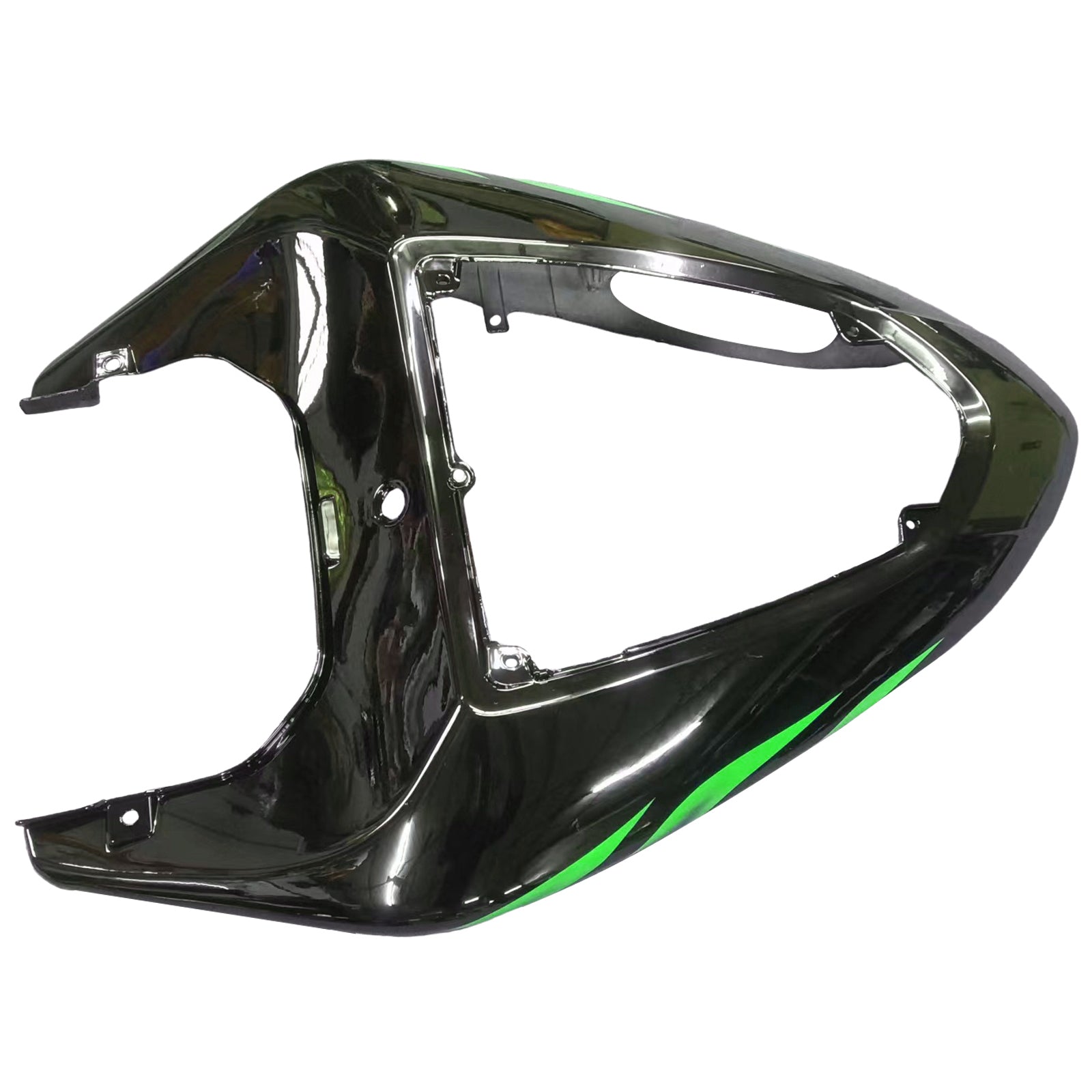 2006-2007 Kawasaki ZX10R Amotopart Green Flames injectiekuipset kunststof geschikt