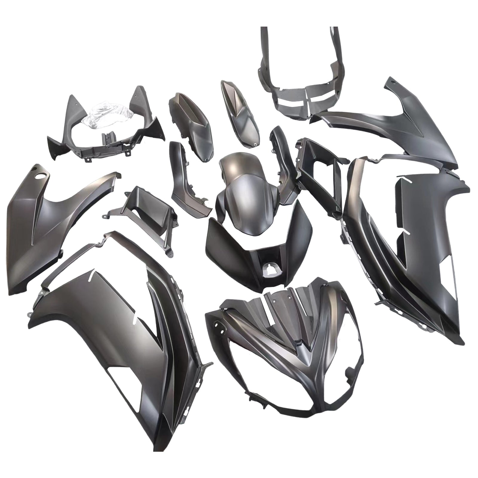 2012-2016 Kawasaki Ninja 650 EX650 AMOTOPART FAIRING Black Kit