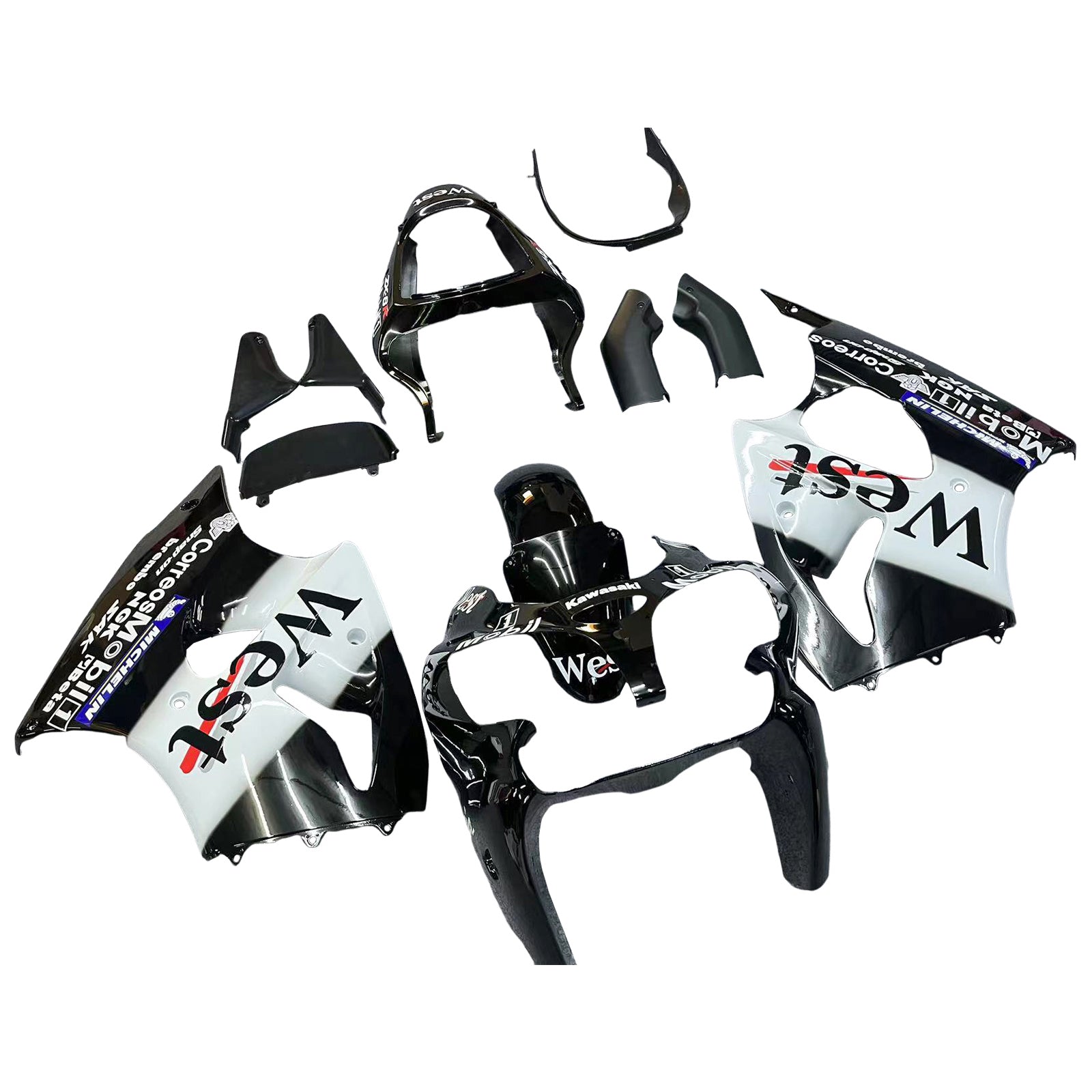 2000-2002 Kawasaki ZX6R 636 ZZR600 2005-2008 Kit de carénage
