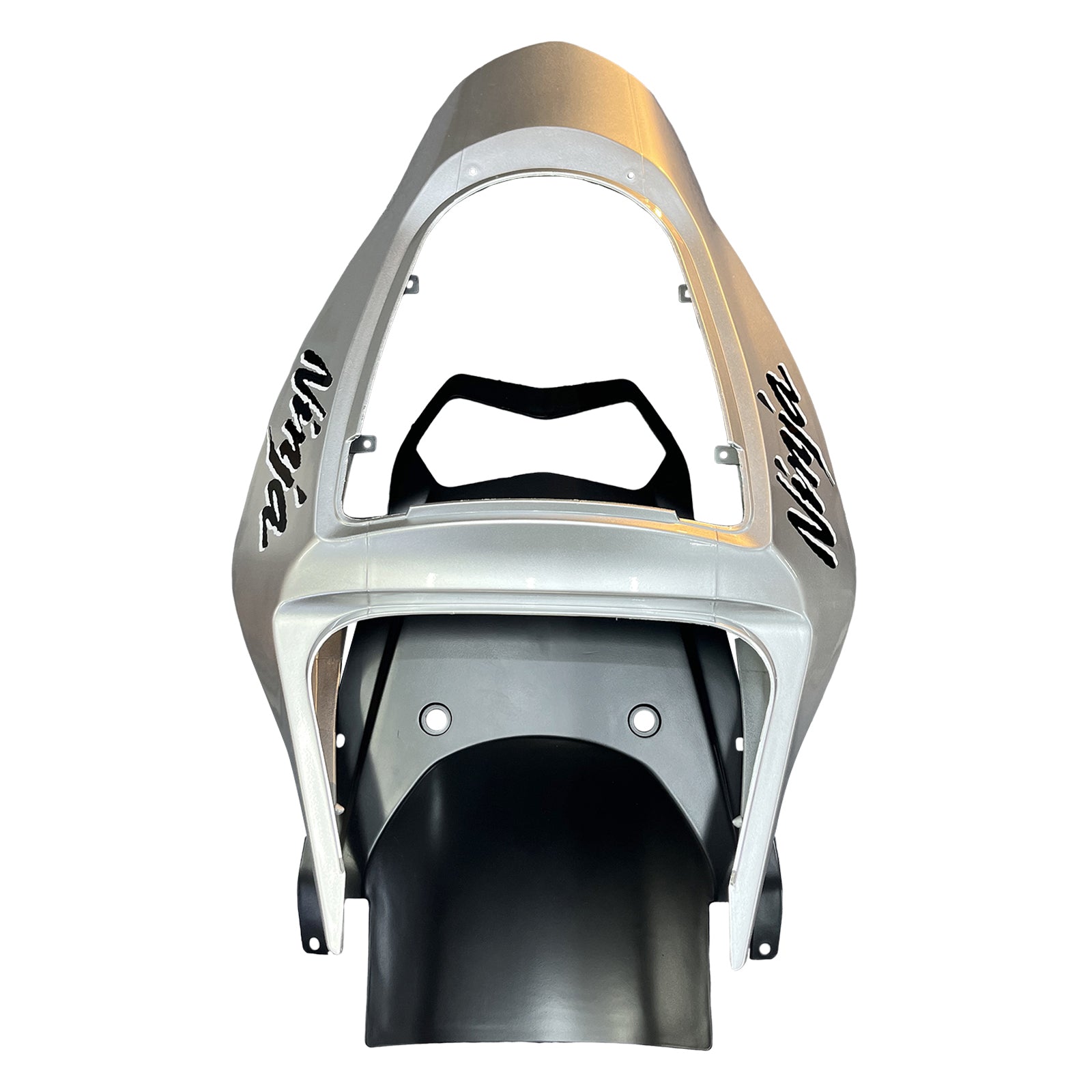 2003-2004 Kawasaki ZX6R 636 Amotopart stroomlijnkappen Silver Ninja Racing