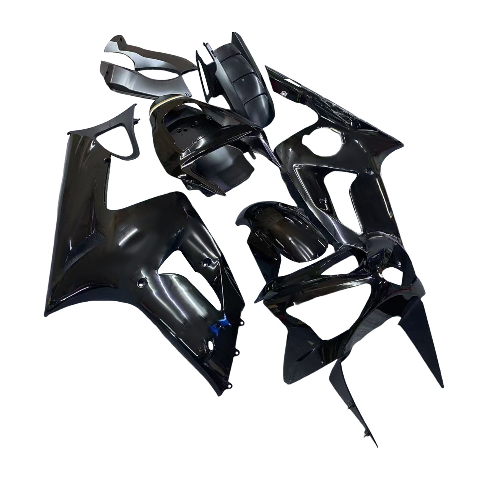 2003-2004 Kawasaki ZX6R 636 Kit de carénage d'injection Amotopart carrosserie plastique ABS #104