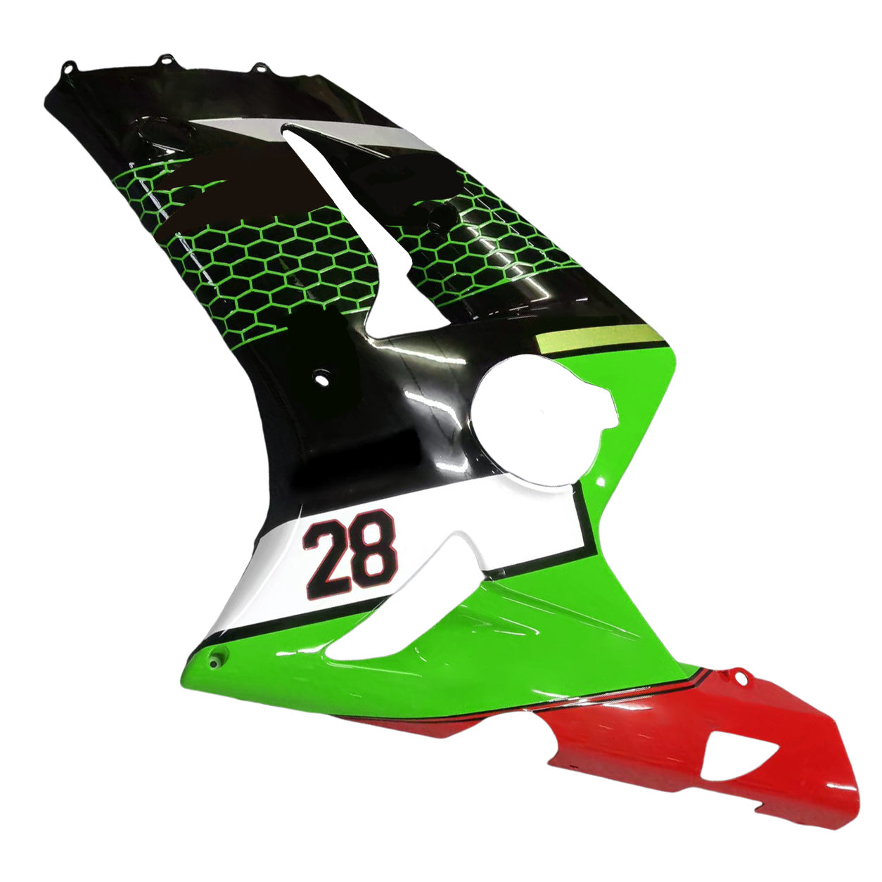 2003-2004 Kawasaki ZX6R 636 Kit de carenado de inyección Carrocería Plástico ABS#120