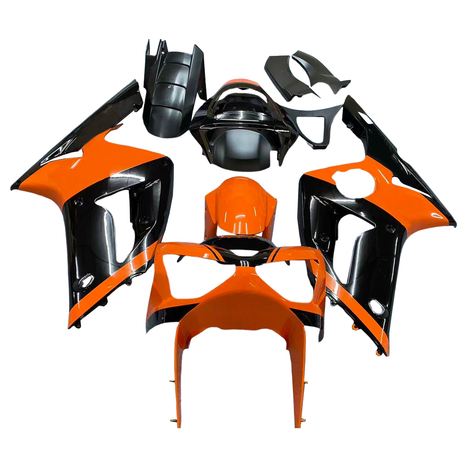 2003-2004 Kawasaki ZX6R 636 Injection Fairing Kit Bodywork Plastic ABS#128