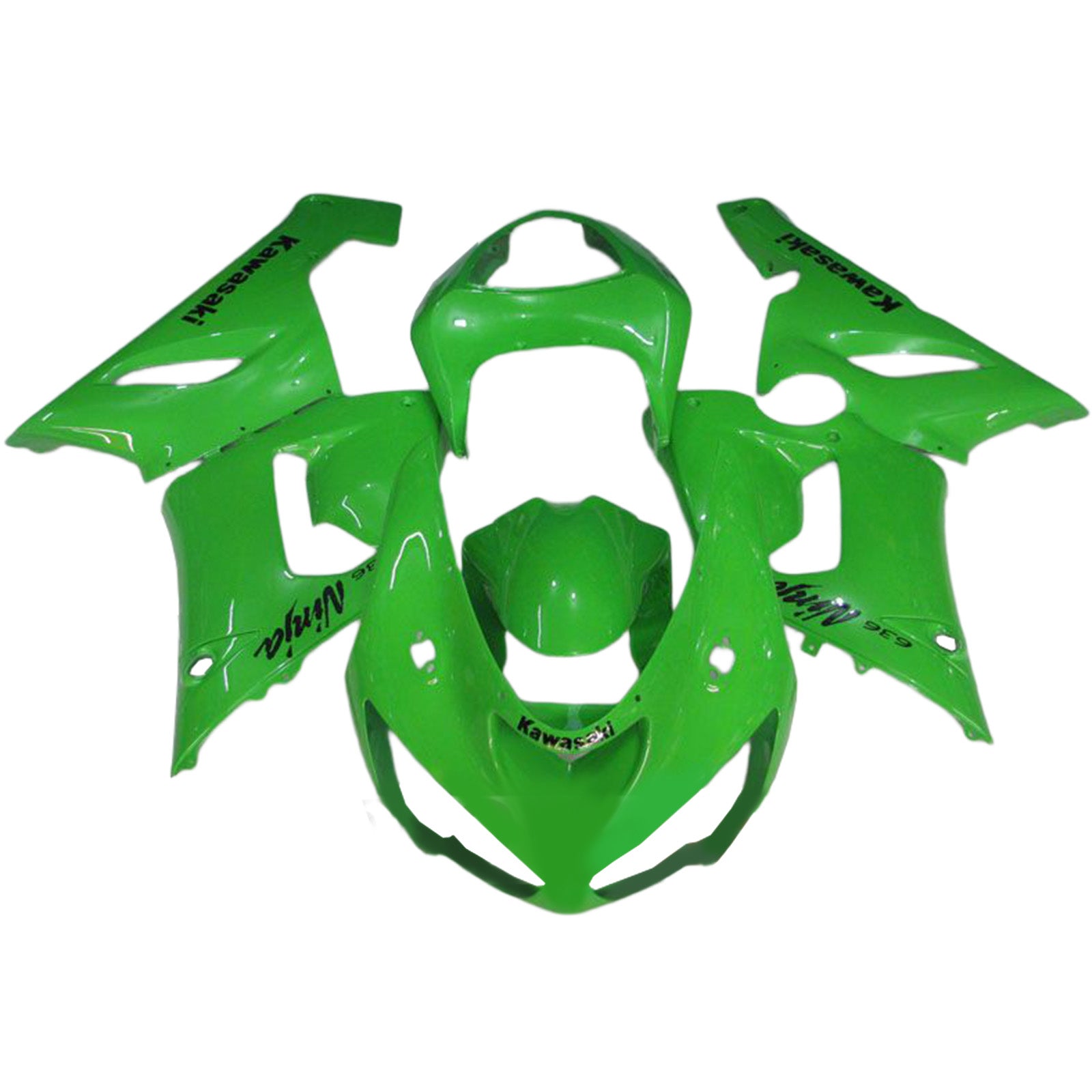 2005-2006 Kawasaki ZX6R 636 Kit de carénage d'injection carrosserie plastique ABS